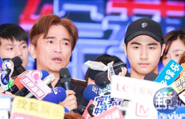 吳宗憲對於兒子鹿希派犯錯覺得痛心。（林弘斌攝）