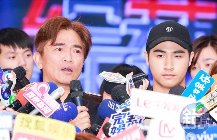 吳宗憲對於兒子鹿希派犯錯覺得痛心。（林弘斌攝）