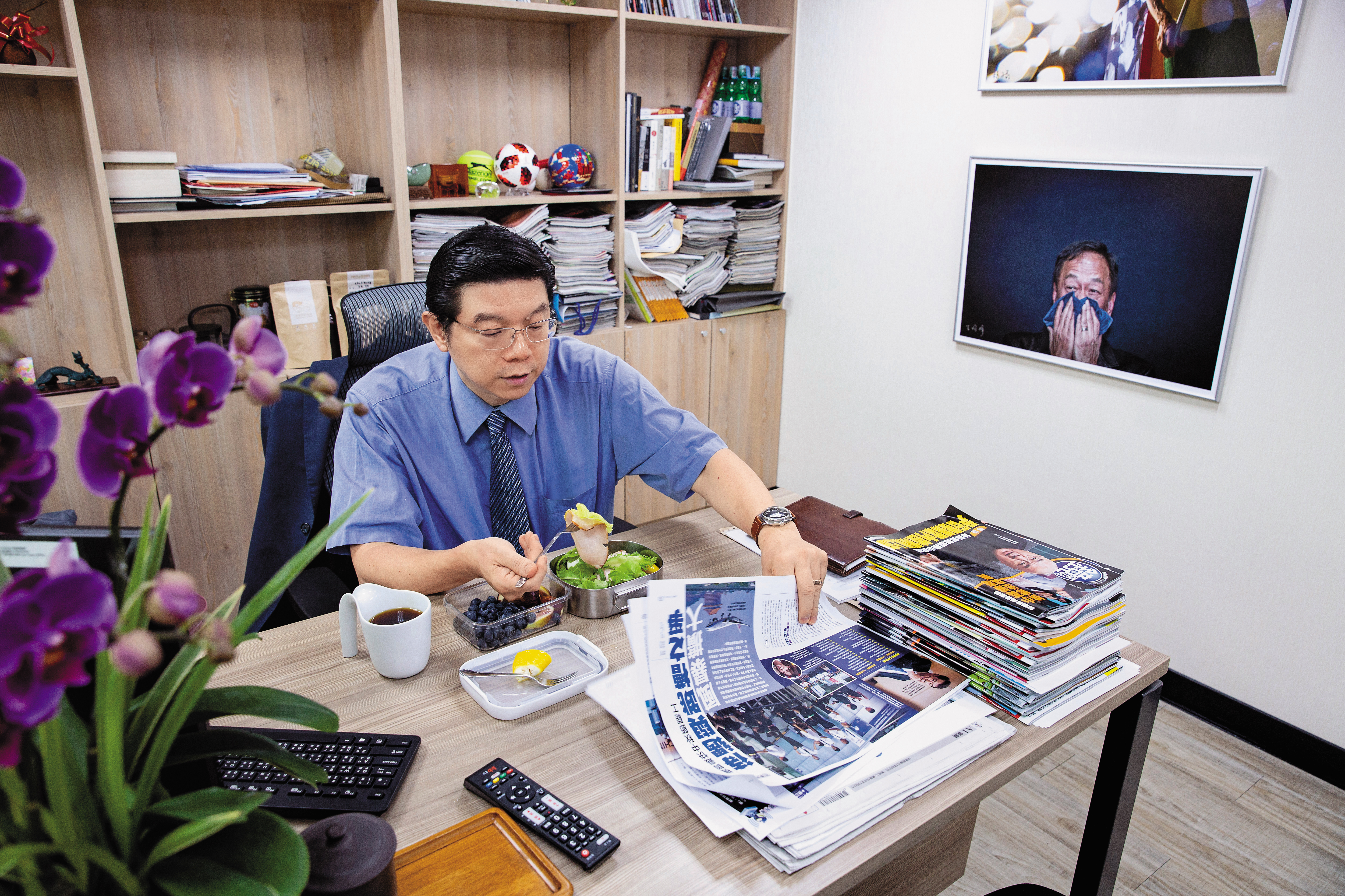 裴偉每日的午餐便當都是自己做的。