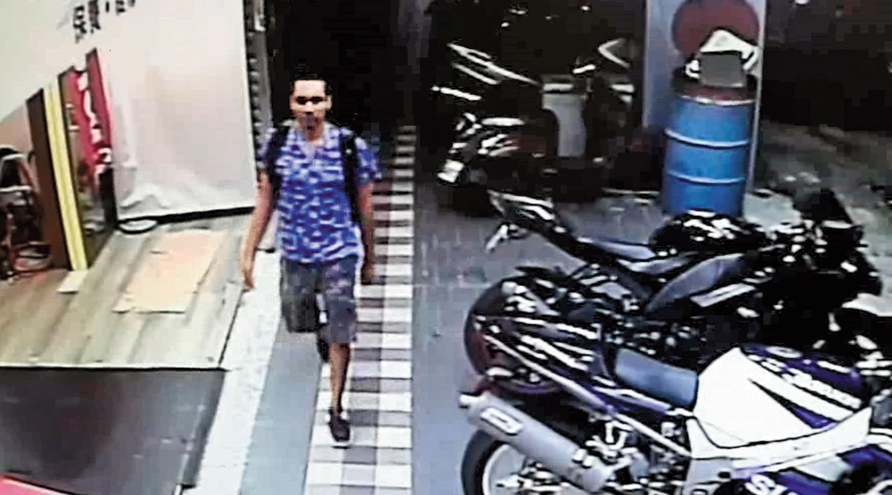 加拿大籍男子Ryan本月21日晚間出現在永和街頭，之後即被毒友狠心殺害分屍。（翻攝畫面）