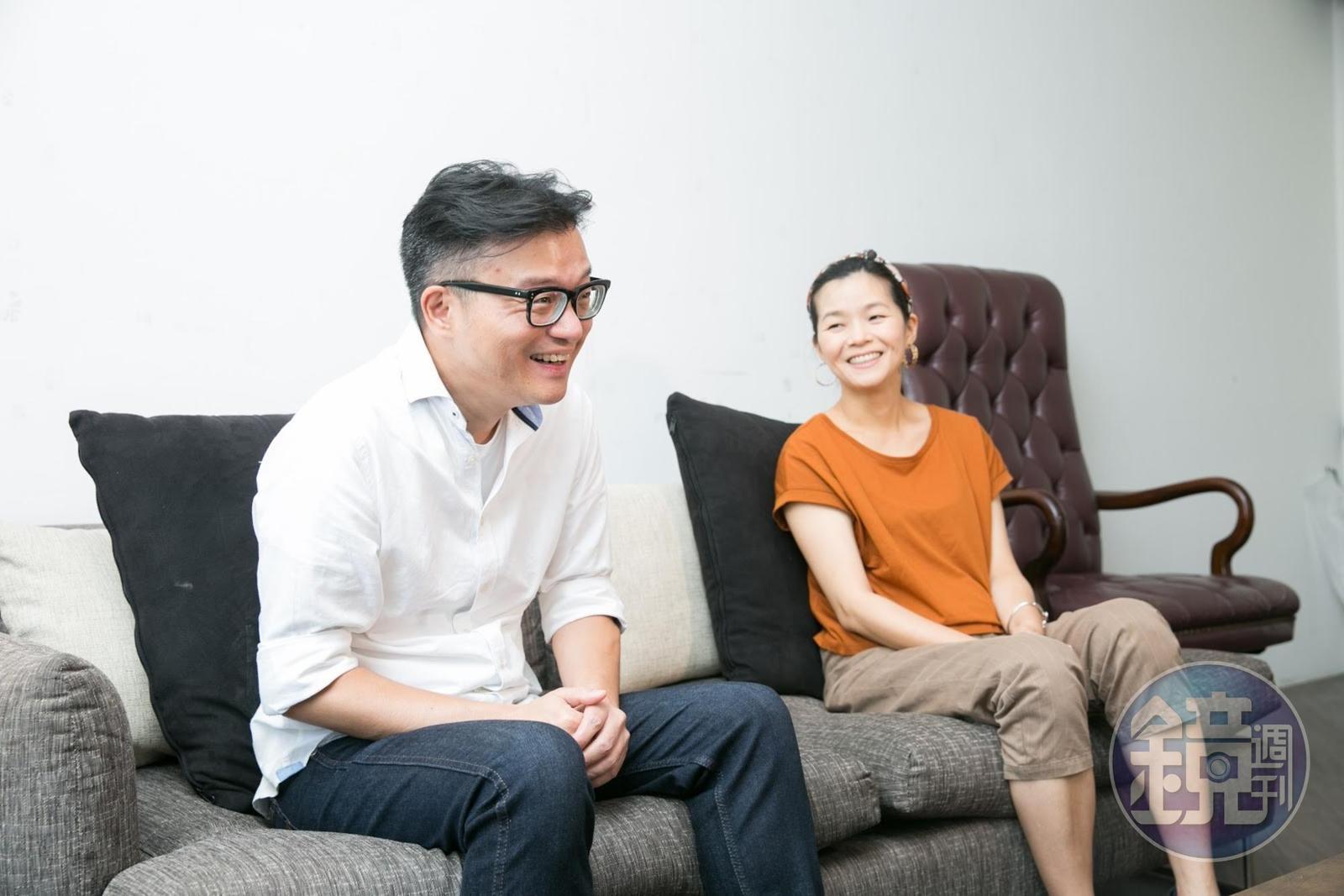 導演莊景燊與編劇王莉雯（右）是夫妻、也是多年的工作夥伴。