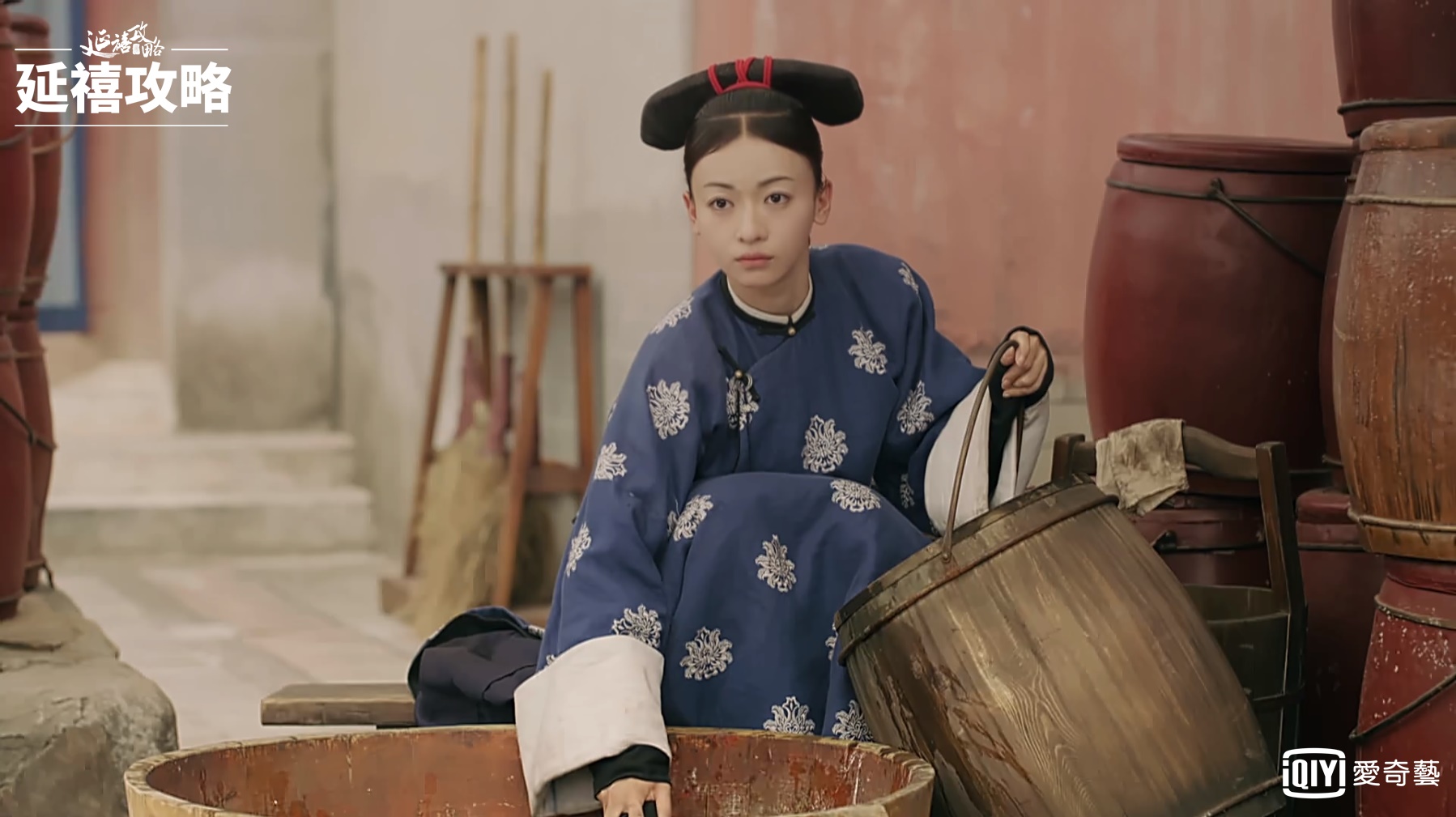 《延禧攻略》女主角吳謹言爆出大頭症，遭媒體封殺。（愛奇藝台灣站提供）