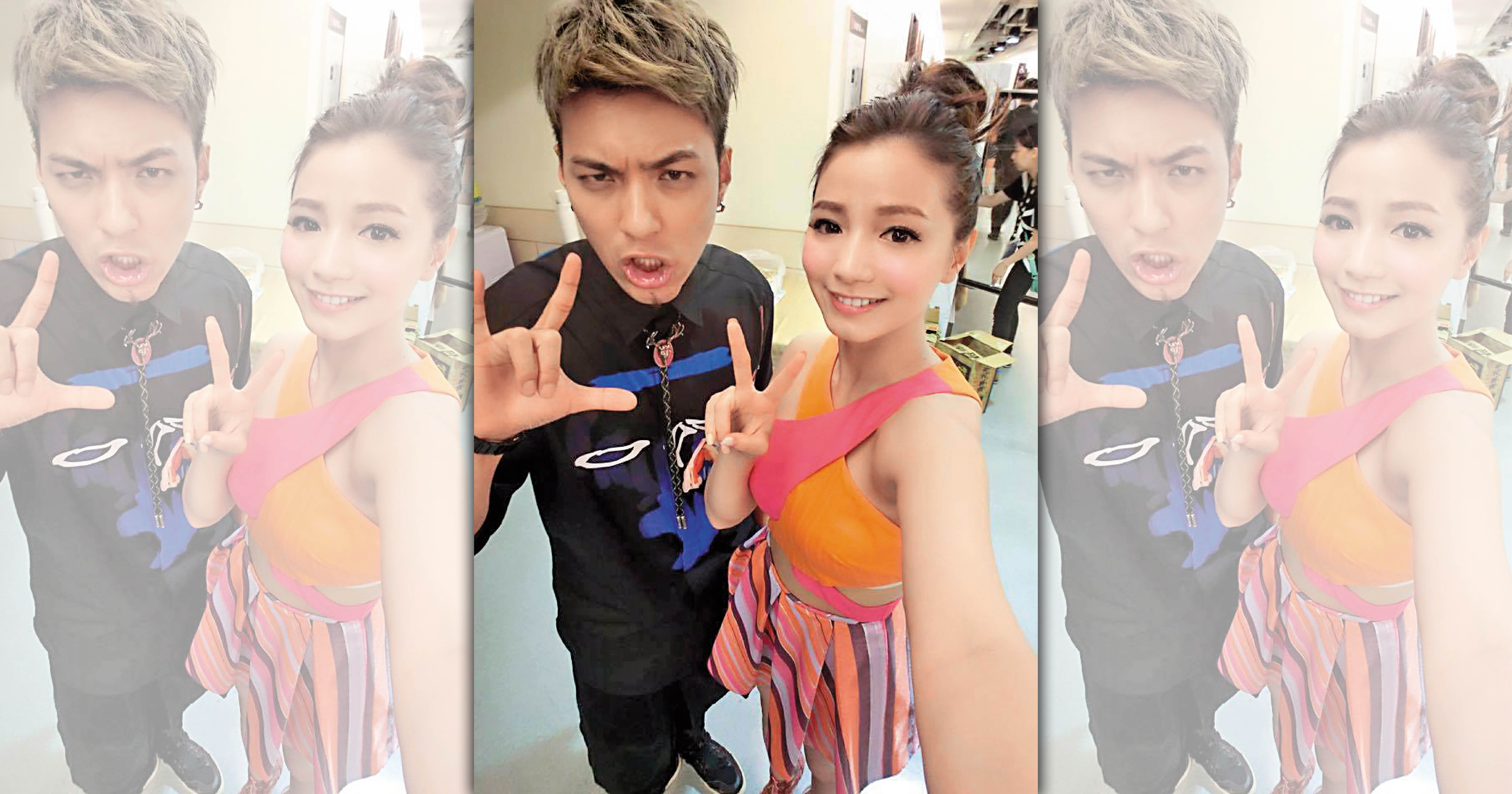 嘎嘎和寶兒熱戀中時，寶兒還經常上傳兩人合照到臉書上曬恩愛。（翻攝自寶兒臉書）