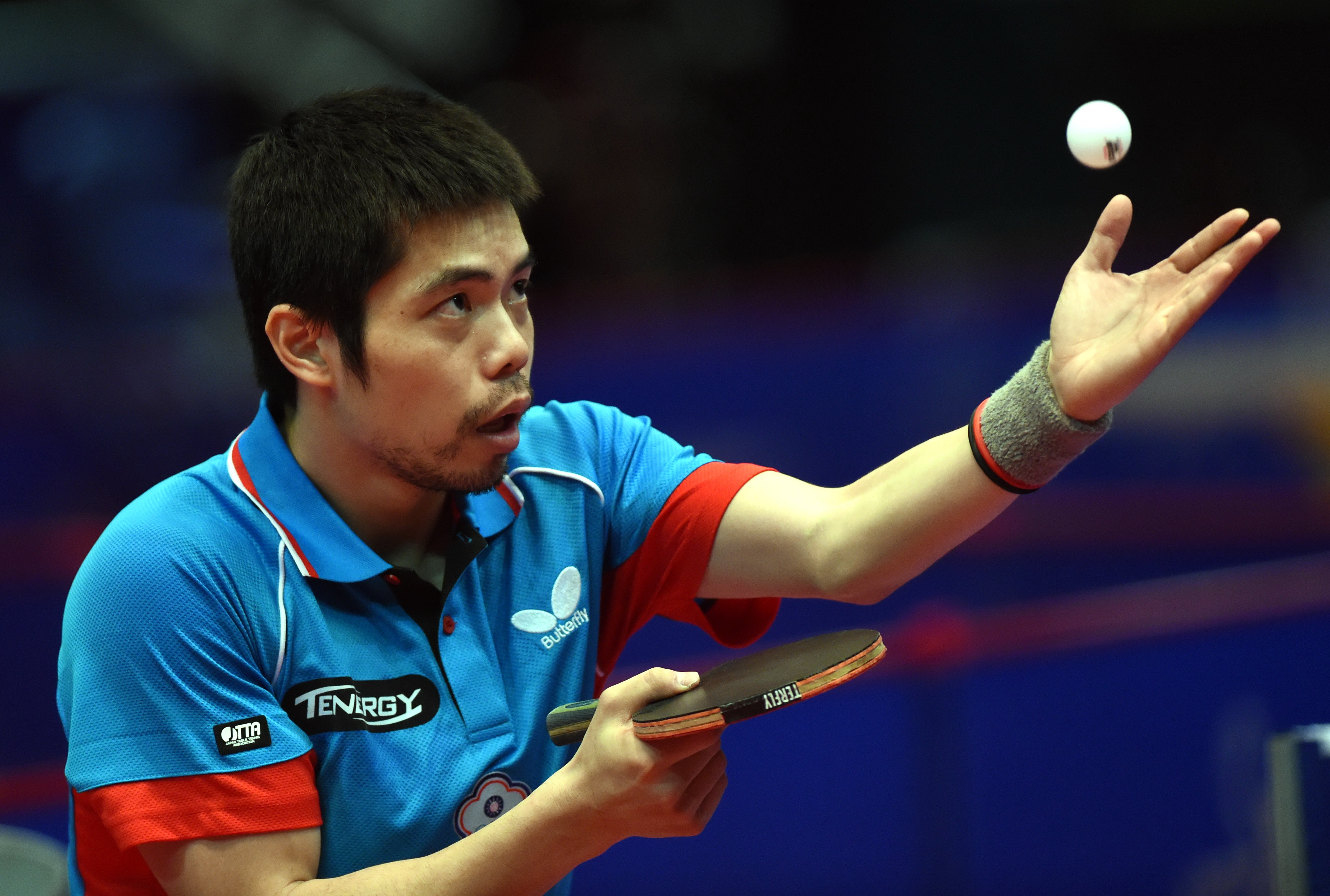 37歲莊智淵第6次參加亞運，率領桌球中華男團收下銅牌。圖為資料照。（東方IC）