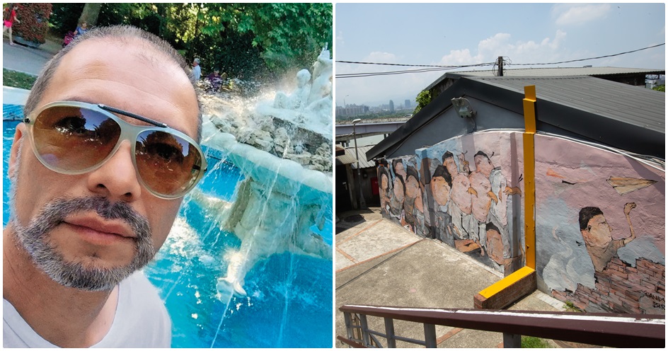 馬塞爾長相性格，而且很有才氣。右圖為寶藏嚴外觀。（左圖翻攝自Marcel臉書）