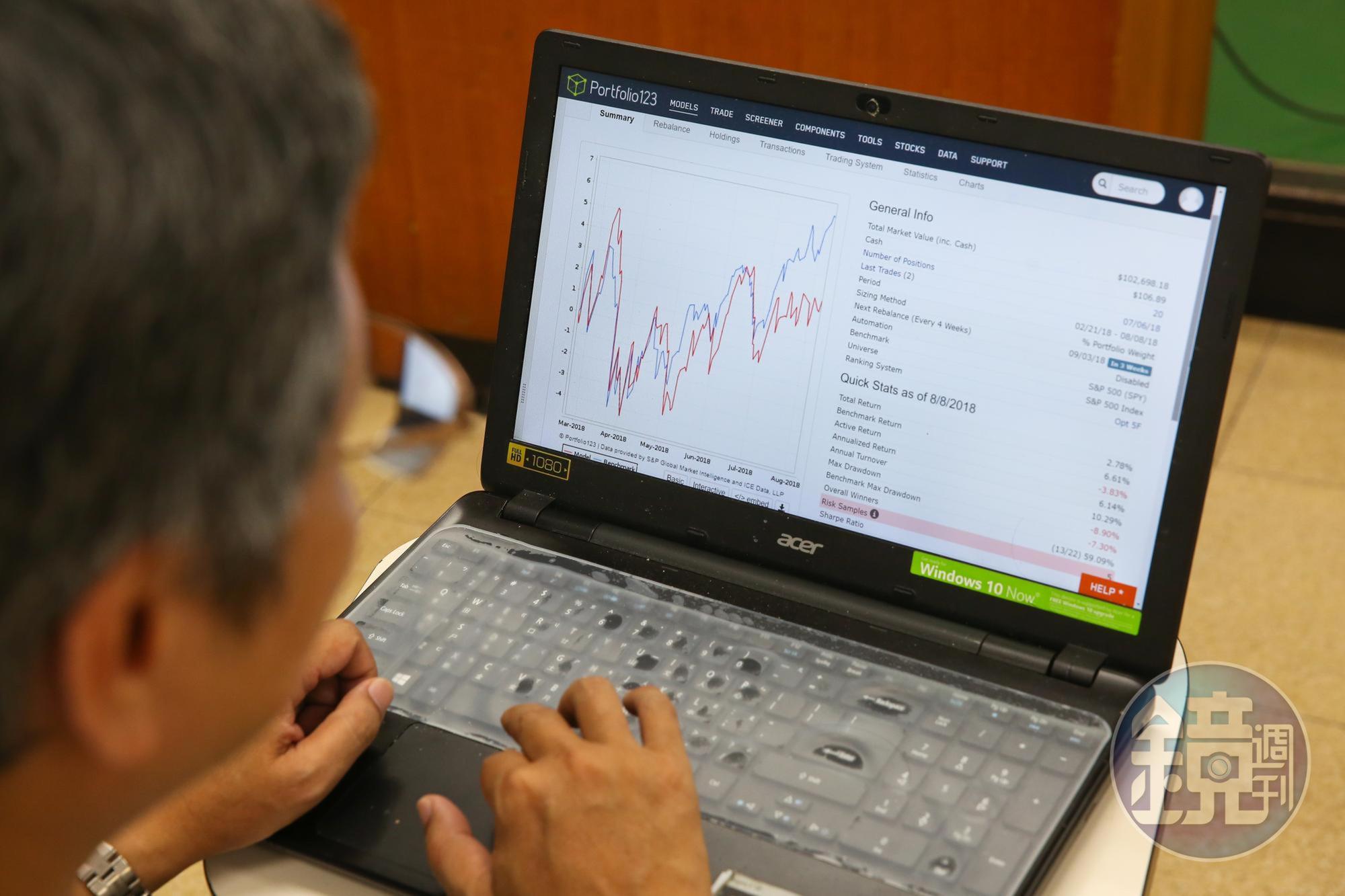 葉怡成表示，投資組合要定期再平衡，最忌諱在股價下跌、心理波動時被迫調整持股。