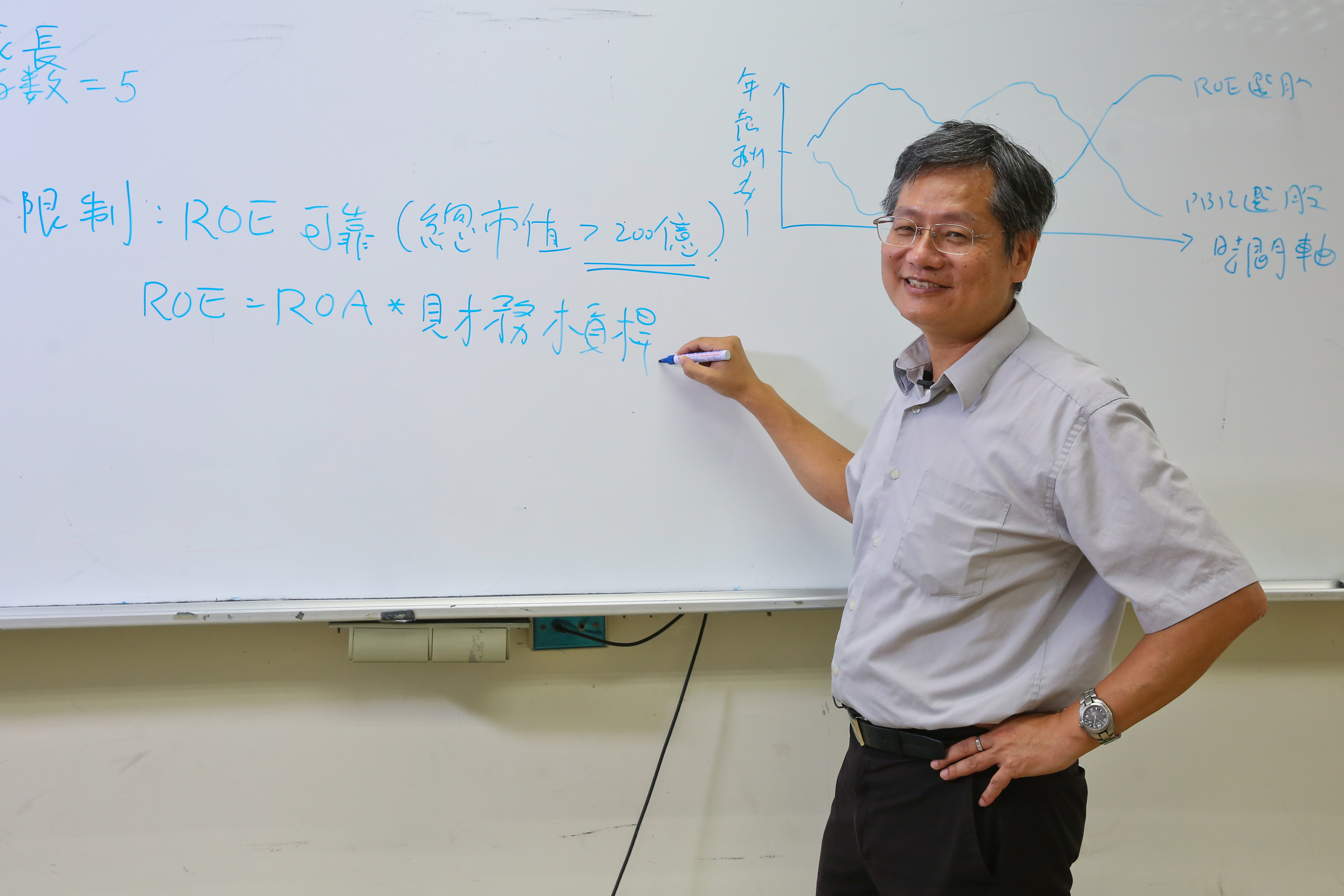 葉怡成指出，GVI選股進階版一樣是幫股票打分數，如同大學學測考5科，加總起來最高分的個股就是好學生。