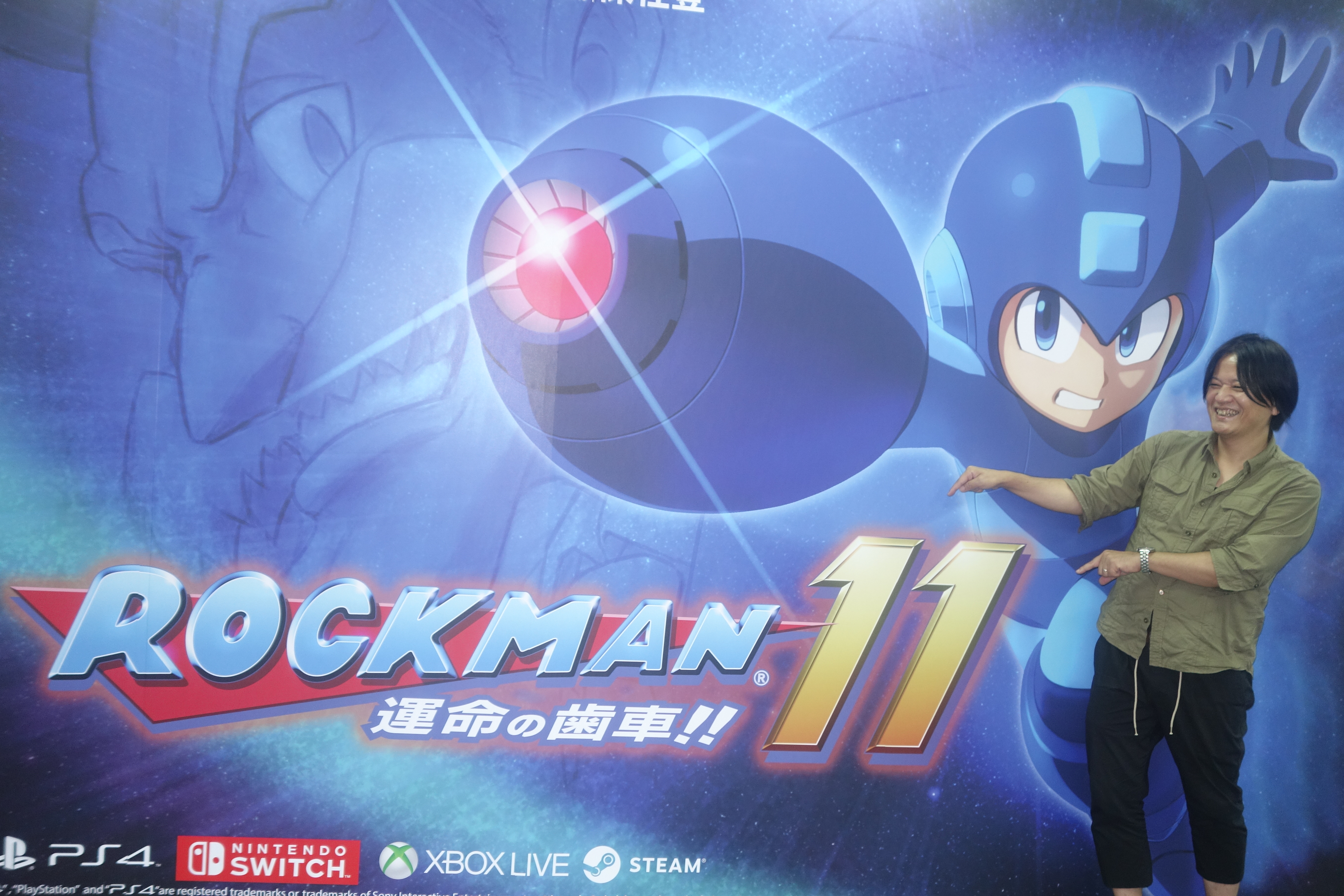 《洛克人11：命運的齒輪！！》舉行媒體記者會，卡普空遊戲製作人土屋和弘親自出席解說遊戲內容。