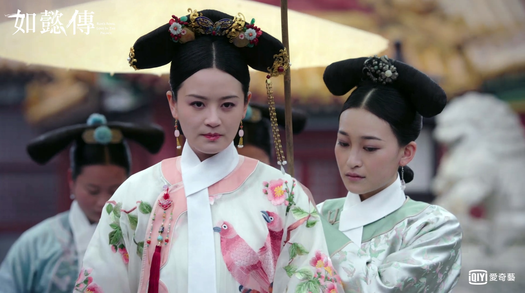 阿箬成功誘惑皇上成為慎常在，仍不放棄謀害周迅。（愛奇藝台灣站提供）