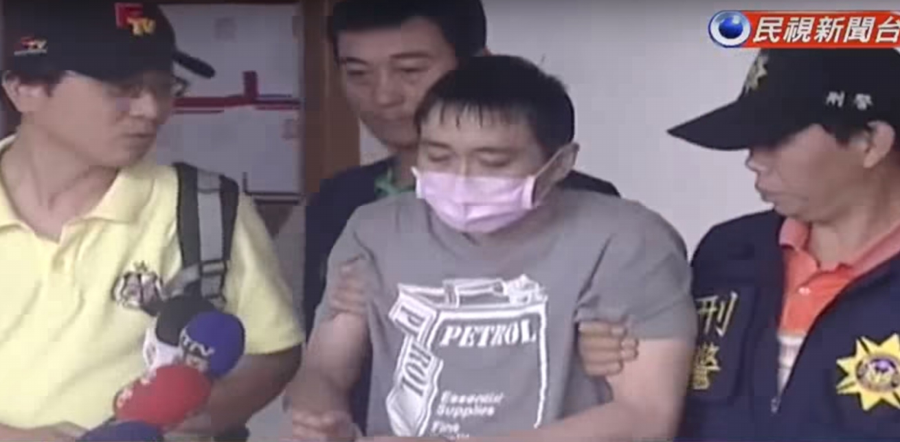 狠心殺死妻女的李宏基，今天下午伏法，他是小英政府首名執行的死刑犯。（翻攝自民視新聞台）