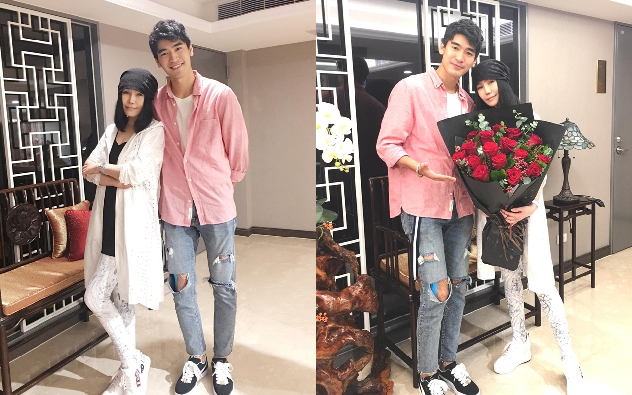 江蕙為提攜後進，主動約涂善存吃飯合影，藉此鼓勵他。（佳葳娛樂提供）