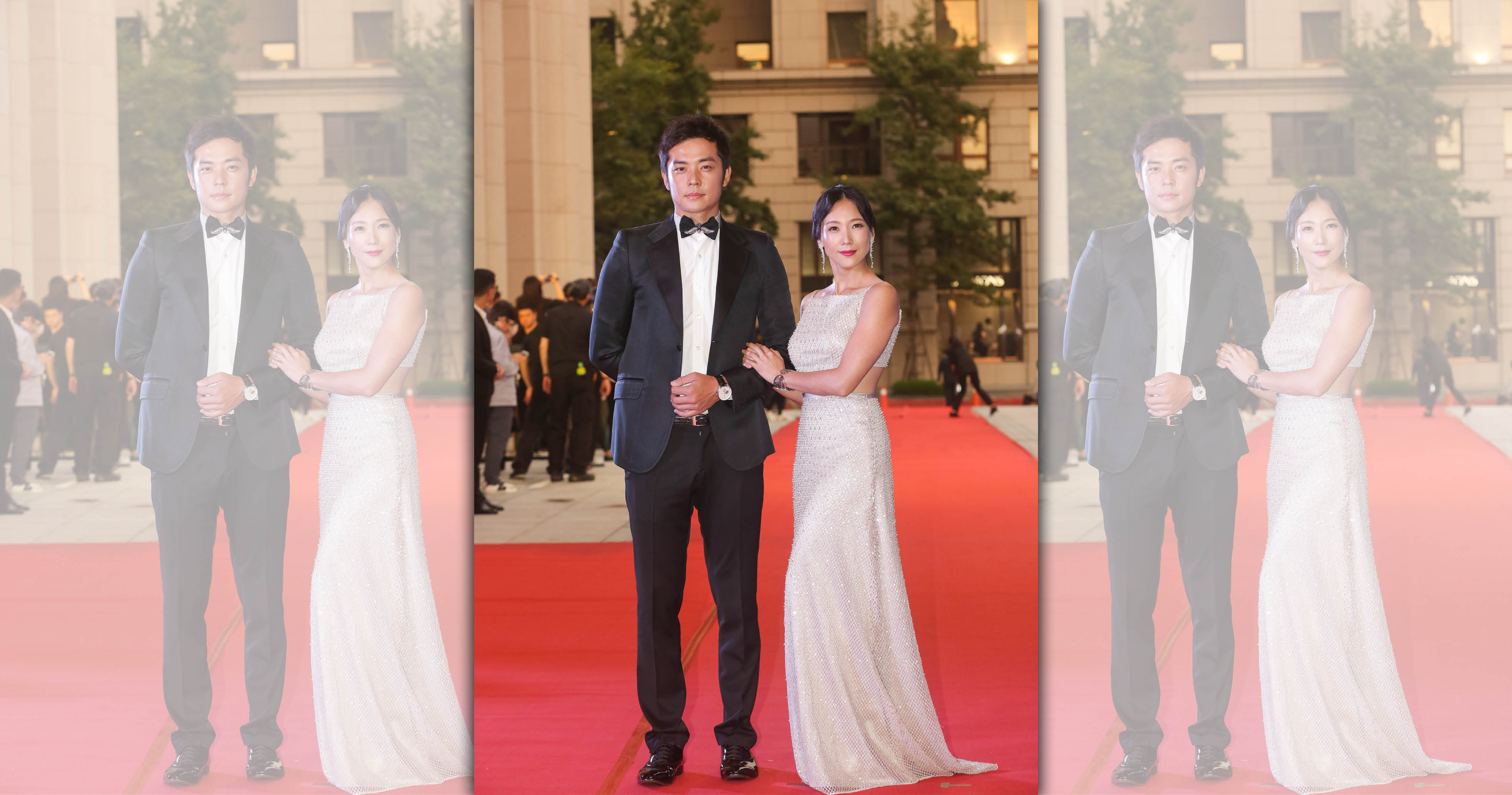 郭雪芙被傳不想與姚元浩（左）搭檔頒獎，2人都認為應該不會有這回事。