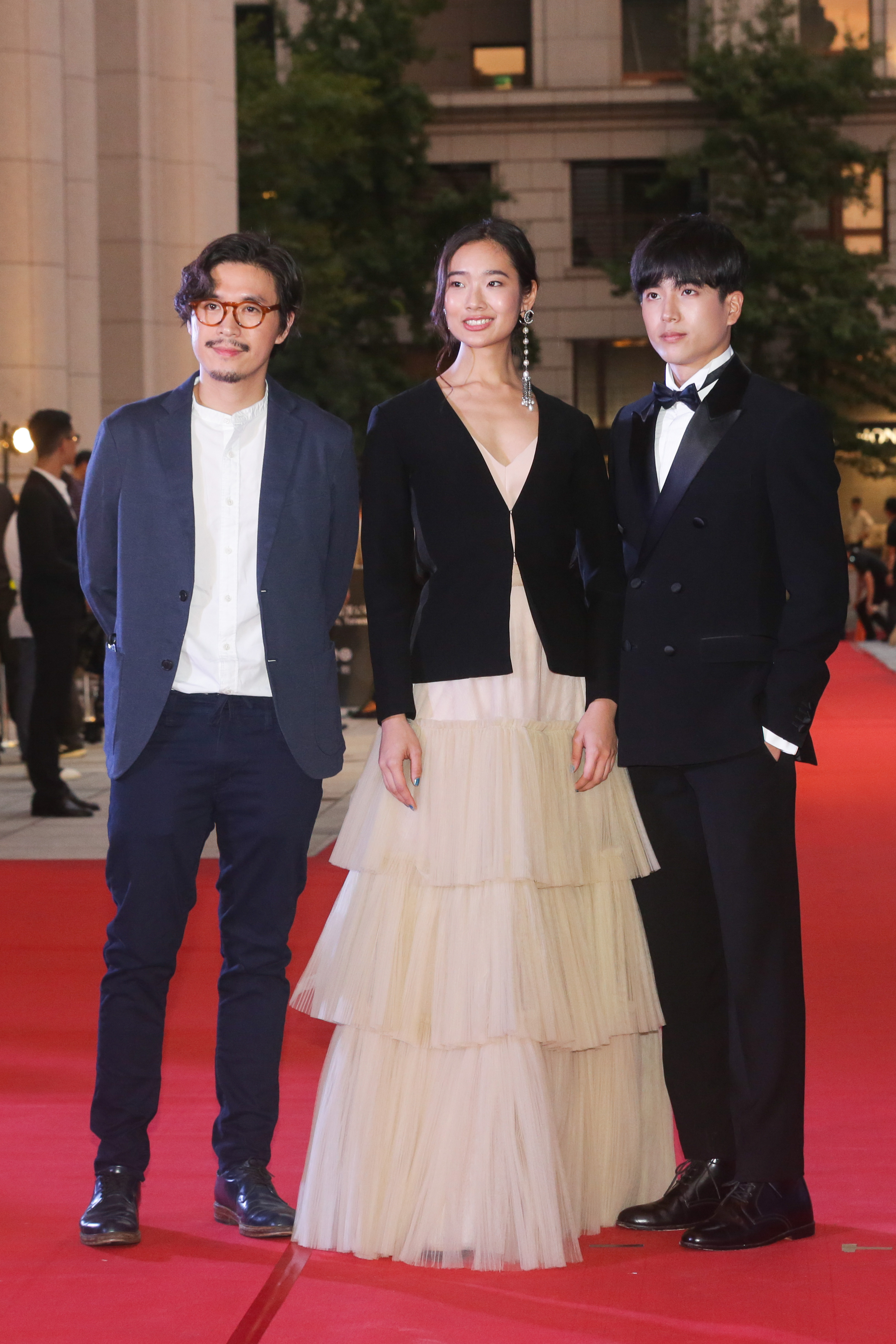 《模犯生》導演與男女主角來台參加亞太影展。