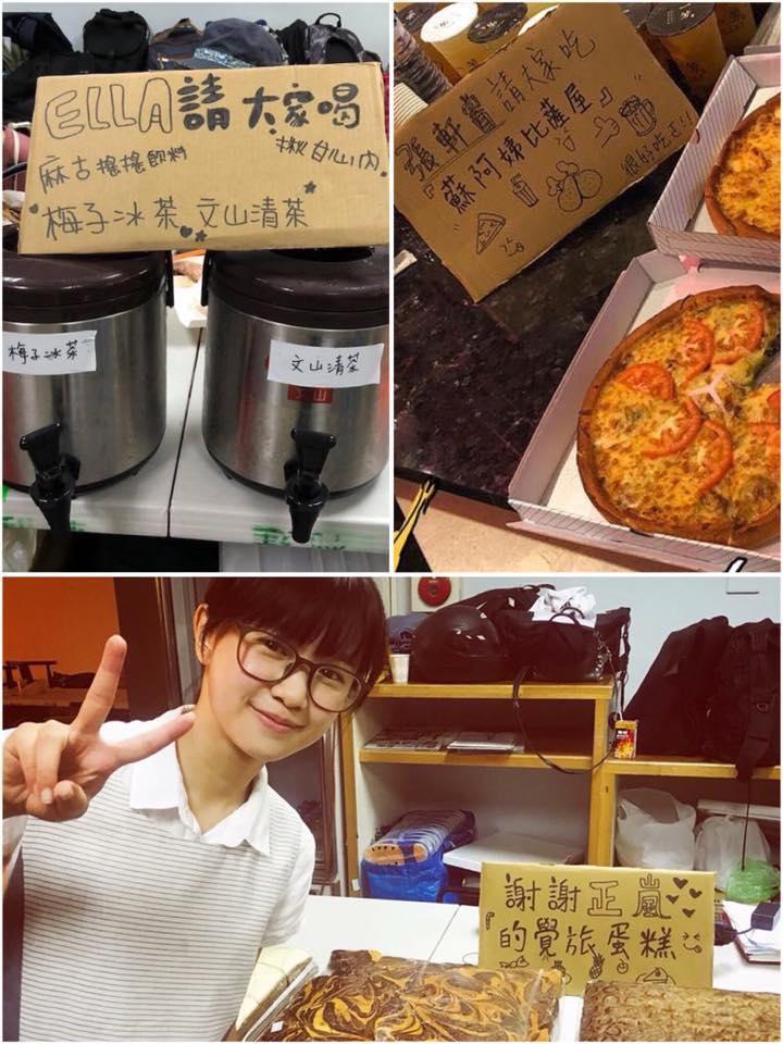開鏡第一天，工作人員就被Ella、嚴正嵐、張軒睿等人餵得飽飽。（翻攝《大三元》臉書粉絲頁）
