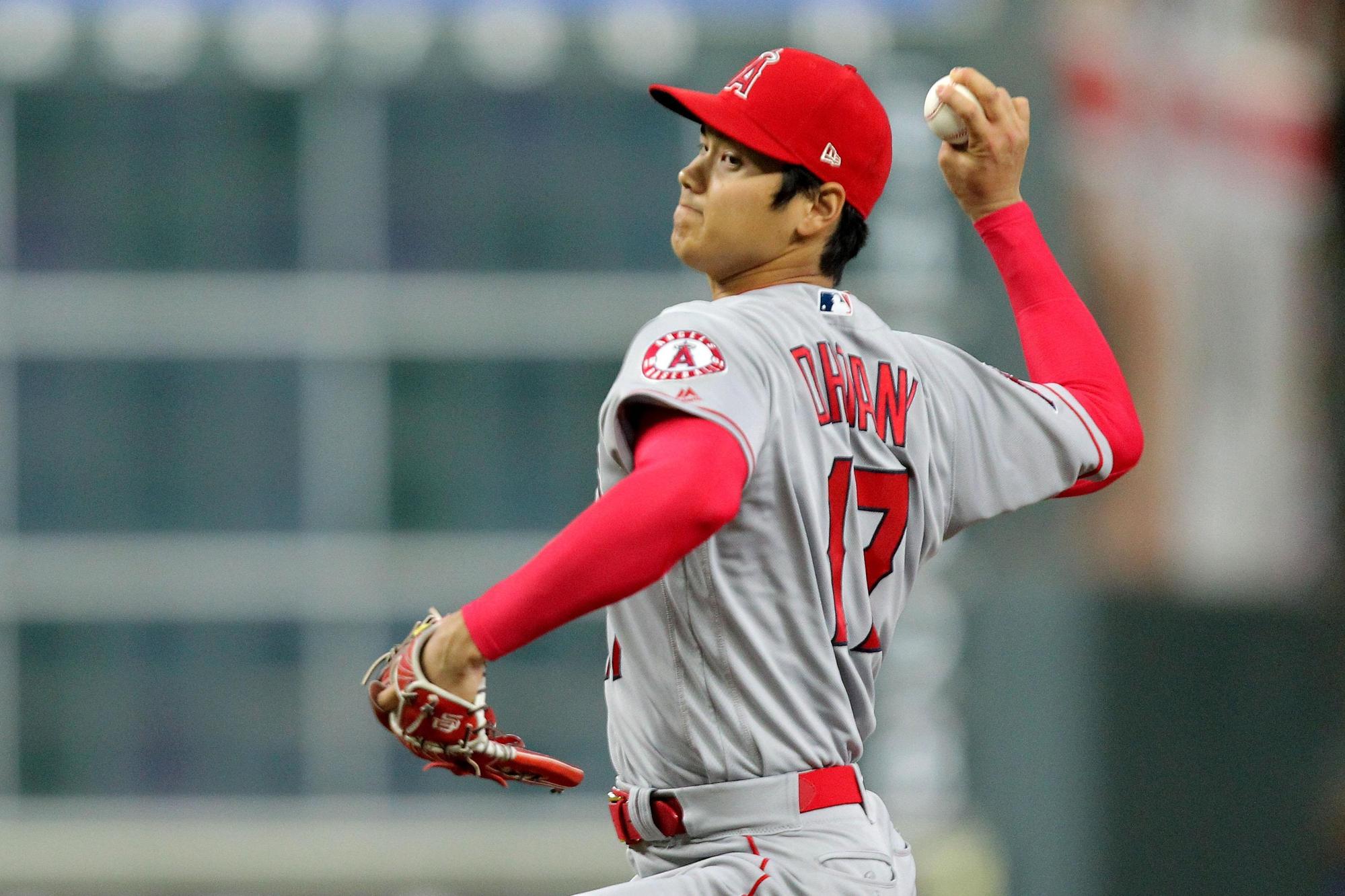 大谷今天(3日)投了49球退場,總計2.1局被打出2支安打失2分,同時也承擔敗投。(東方IC)