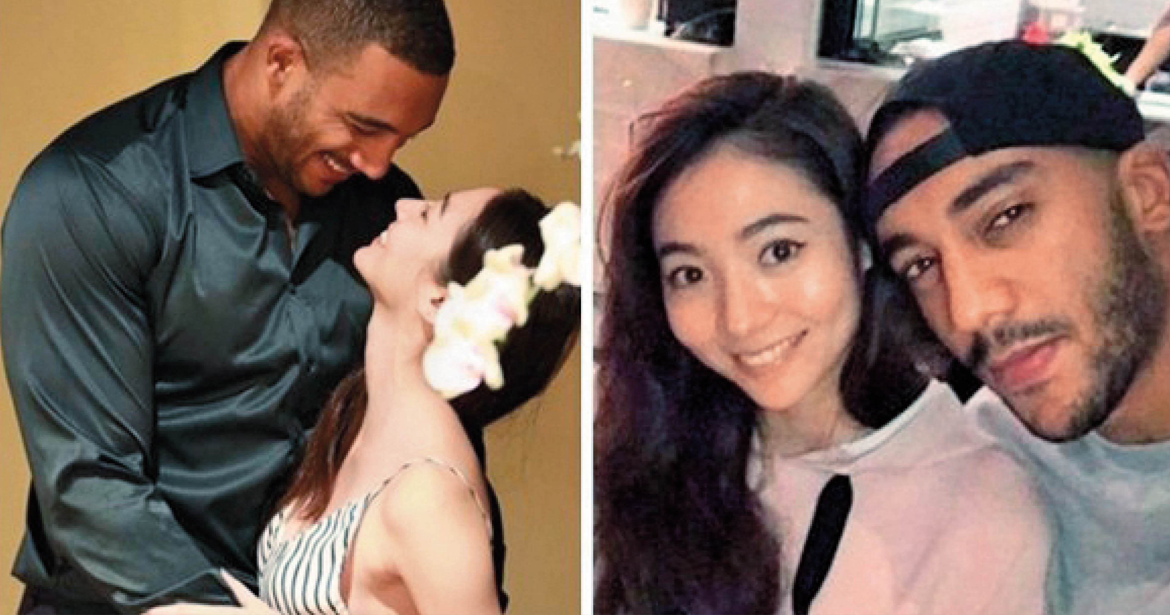 謝沛恩與德國、迦納混血前男友伊努薩交往時男方還未簽字離婚，讓她背負小三罵名，最終仍不敵遠距離而分手。（翻攝自伊努薩IG）