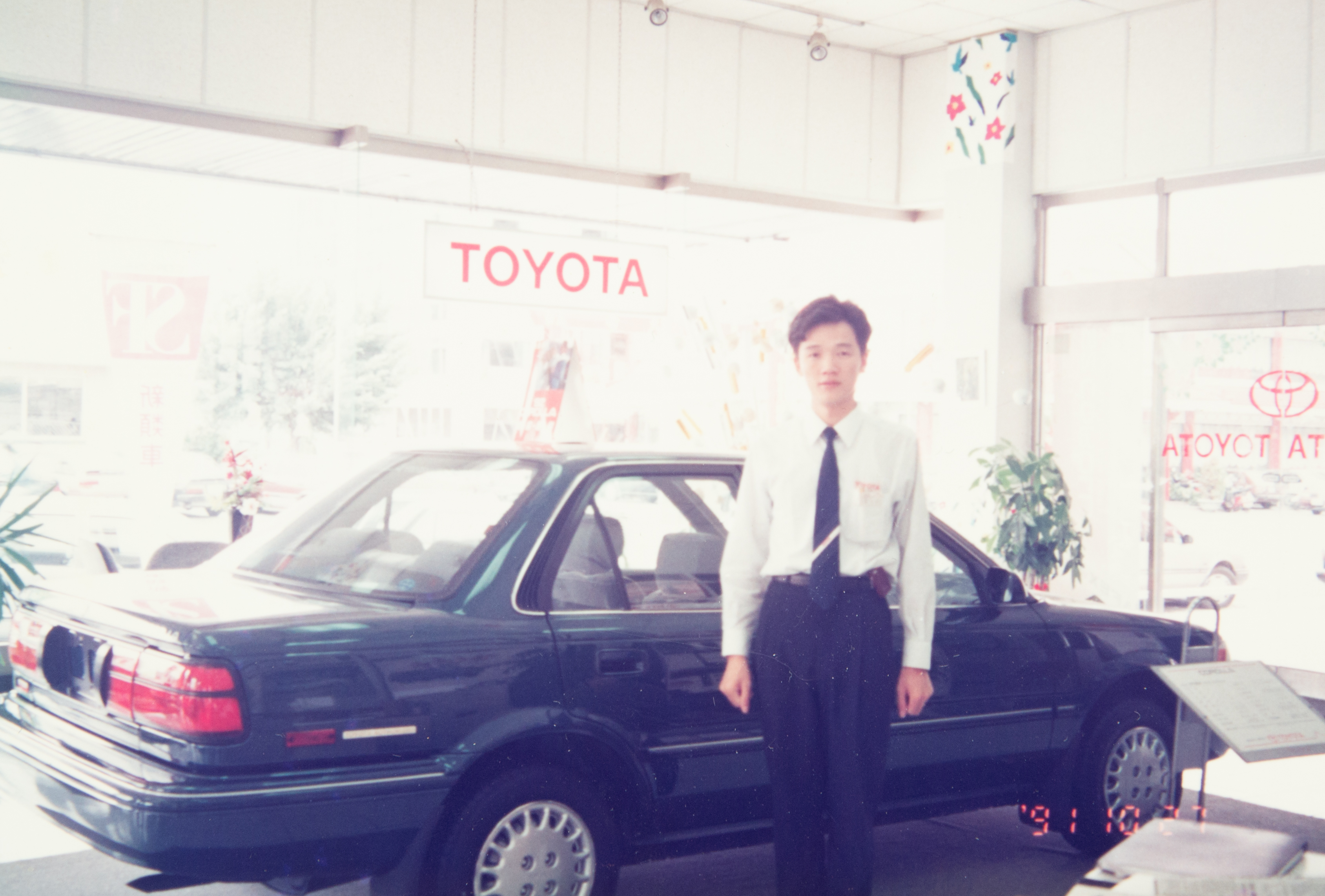 蘇振毅退伍後第一份工作是汽車業務。（誌懋提供）