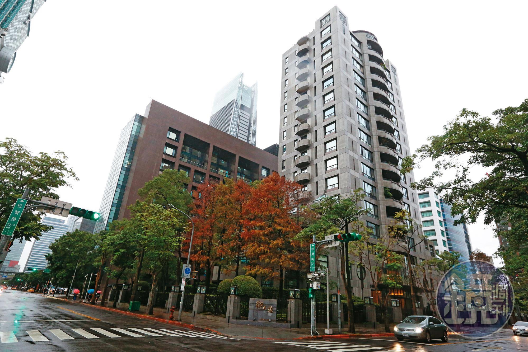 王文洋買下2戶「御之苑」豪宅送給呂安妮,目前市值已近7億元。