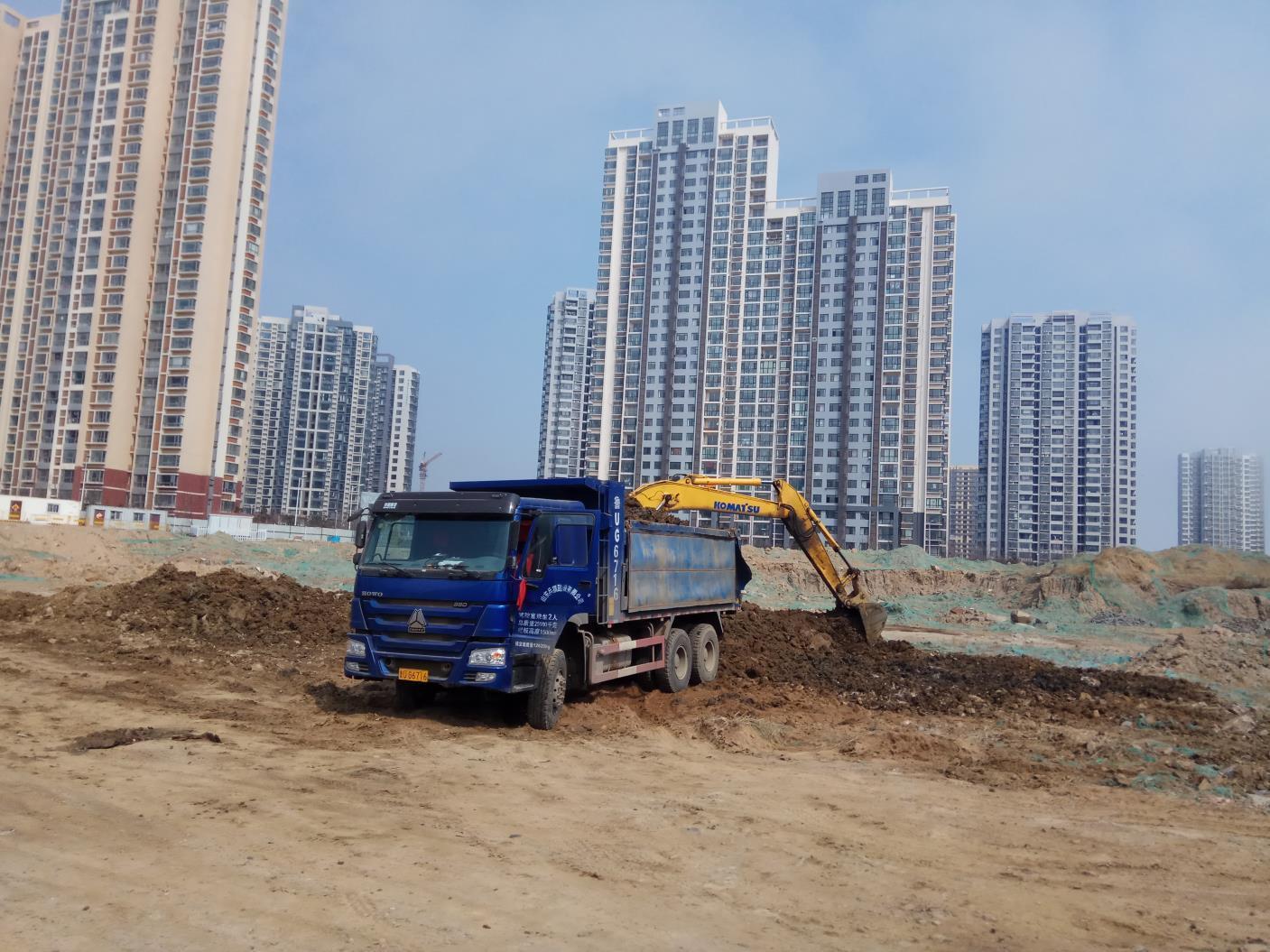 三圓建設強調,青島開發案還在進行中,基樁都已打好,6月是因為陸方高層視察,才會停工2個月。(三圓建設提供)