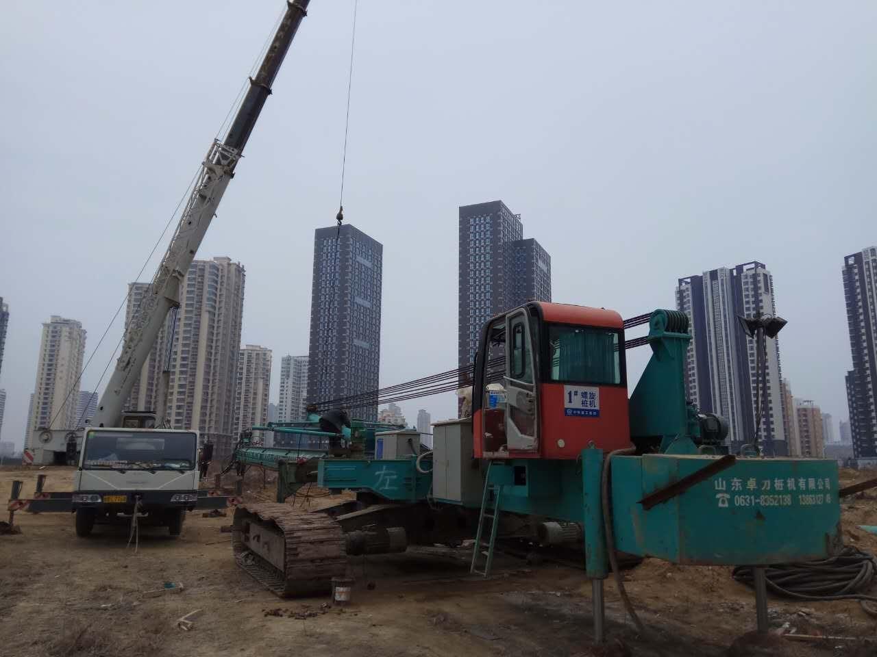 三圓建設強調,青島開發案還在進行中,基樁都已打好,6月是因為陸方高層視察,才會停工2個月。(三圓建設提供)