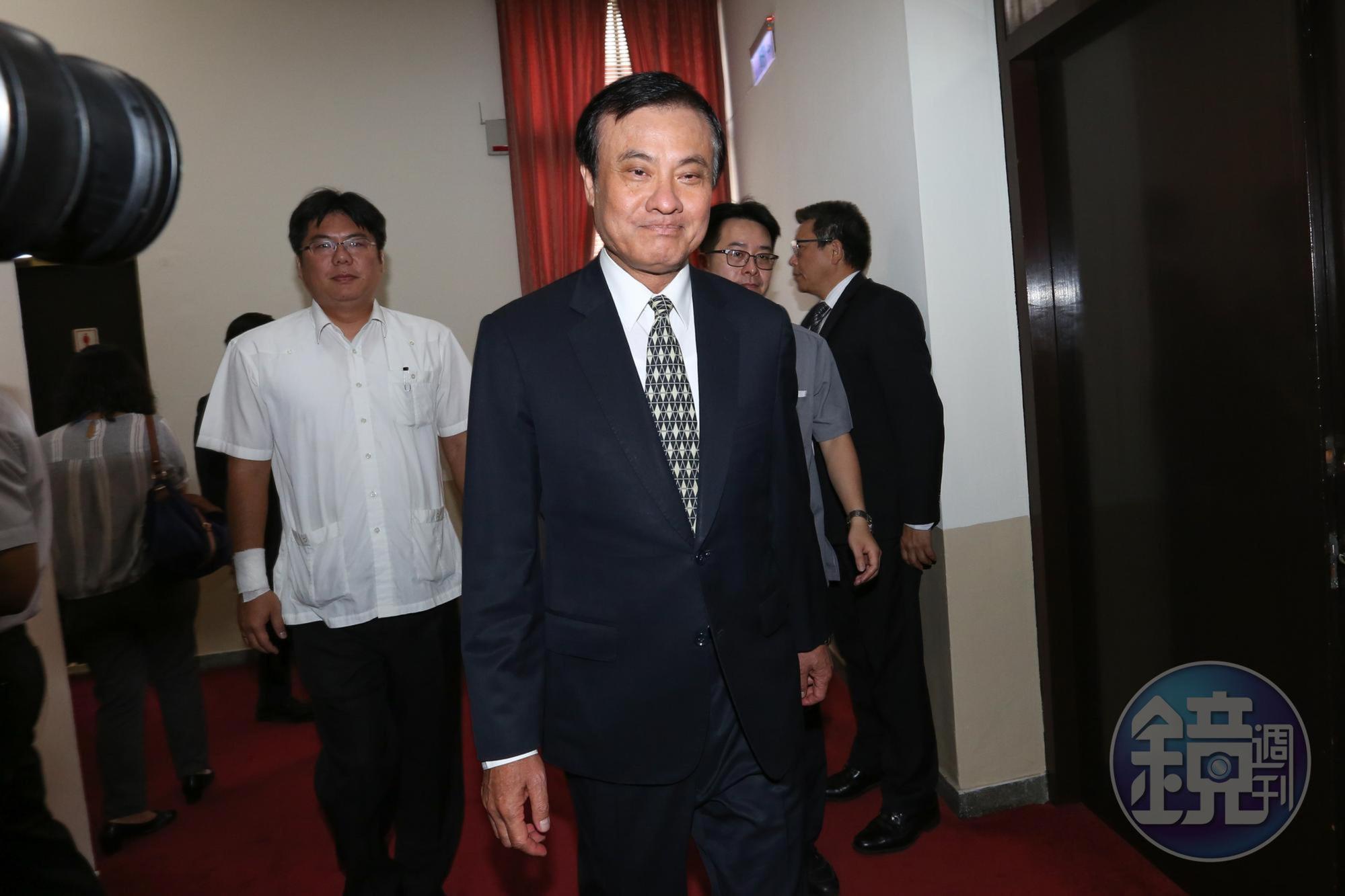 立法院長蘇嘉全表示,因外交部邀立委赴美參加紐約聯合國大會觀察團,因此建議9月21日開議。圖為今年6月蘇嘉全出席臨時會。