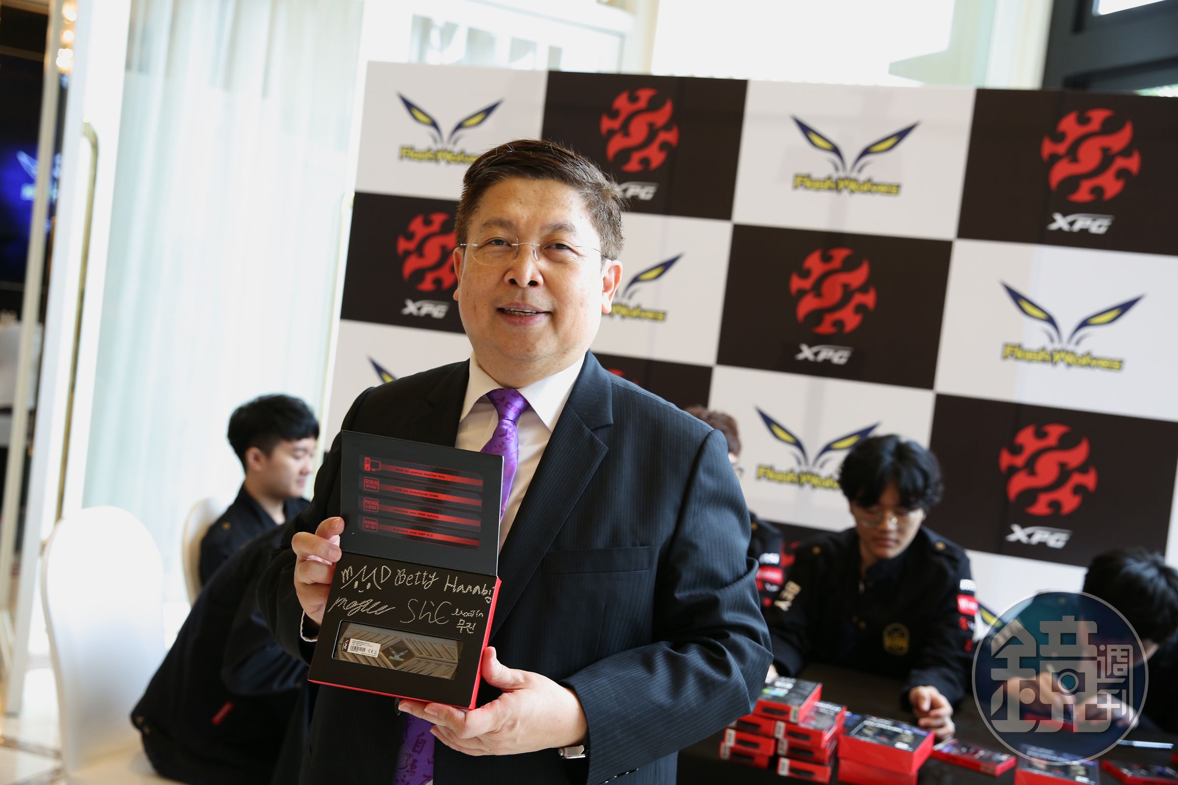 威剛科技董事長陳立白看好XPG系列未來產值。