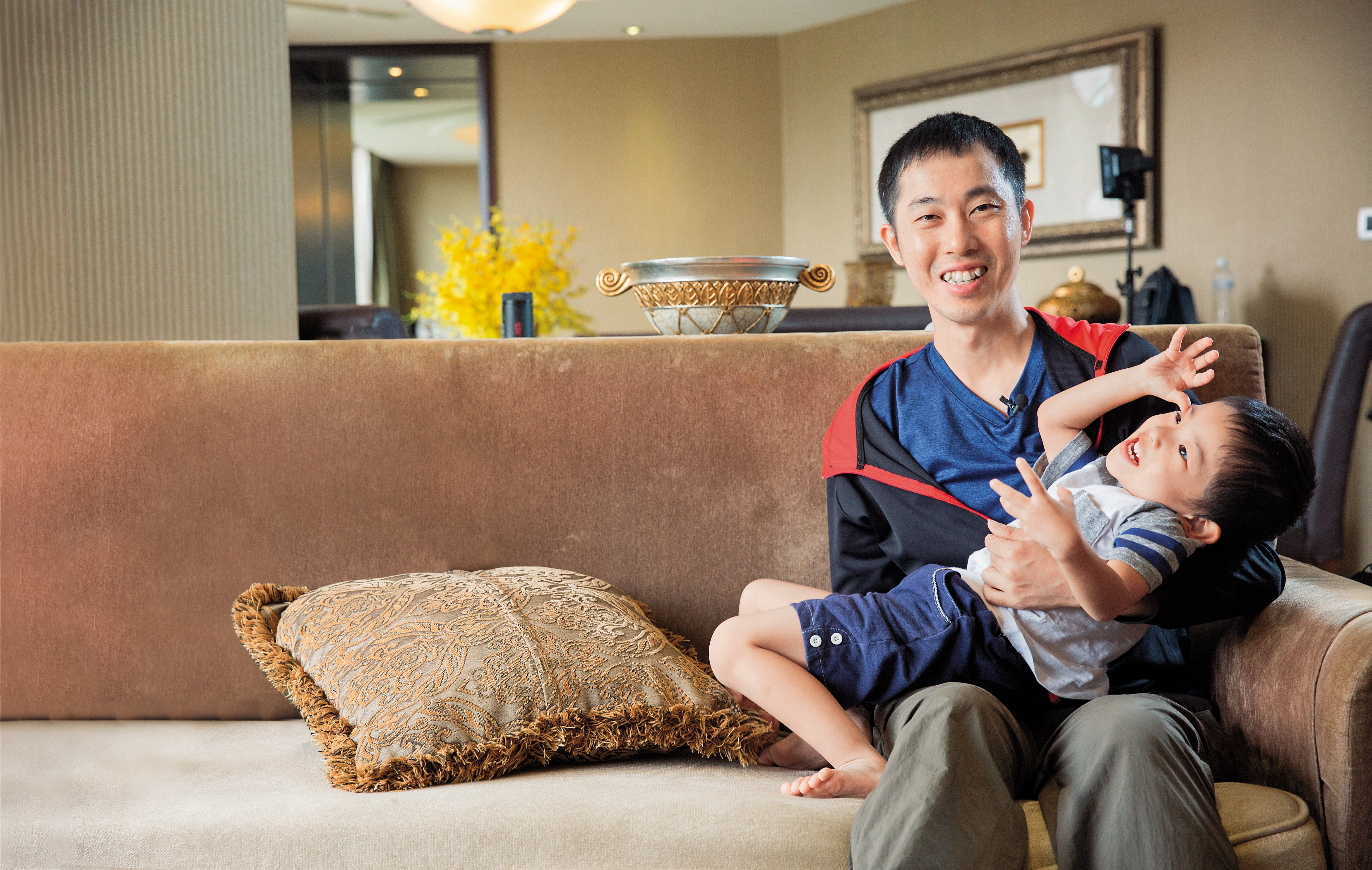 巫明帆成為專職投資人後，多了與孩子相處的時光。