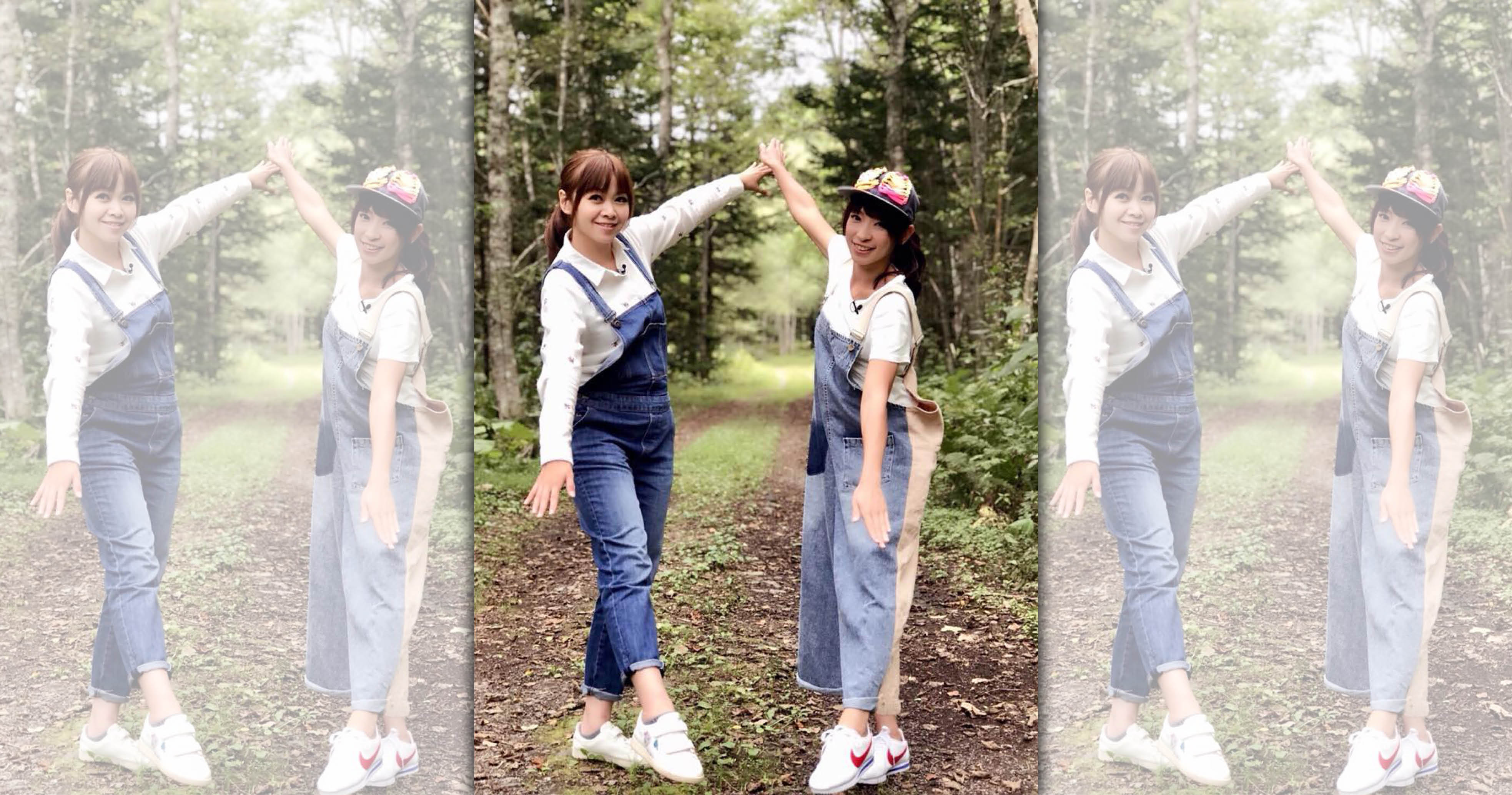 民視外景節目《Go Go Taiwan》正在北海道出外景， 主持人段慧琳（右）與王瑋瑜均安。（民視提供）