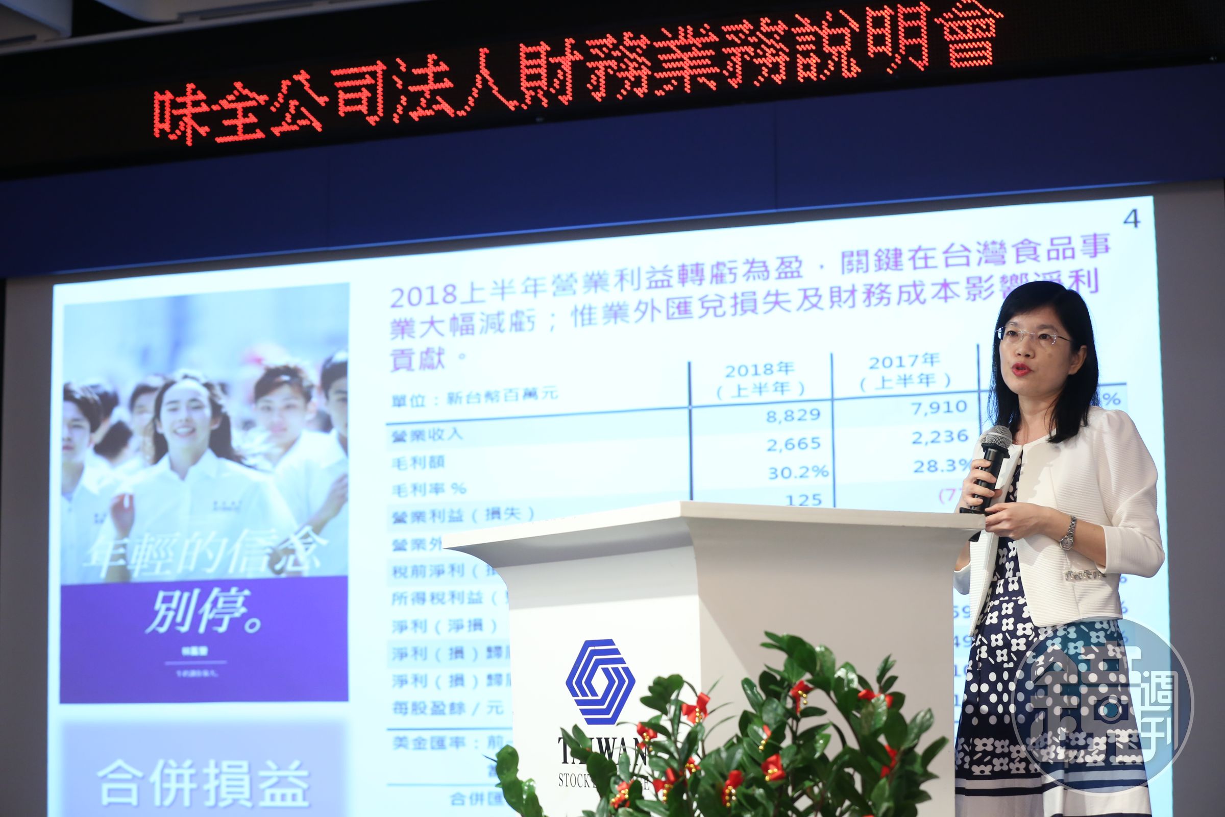 味全整體營收88.3億元、年增11.6％，營業利益也轉虧為盈。