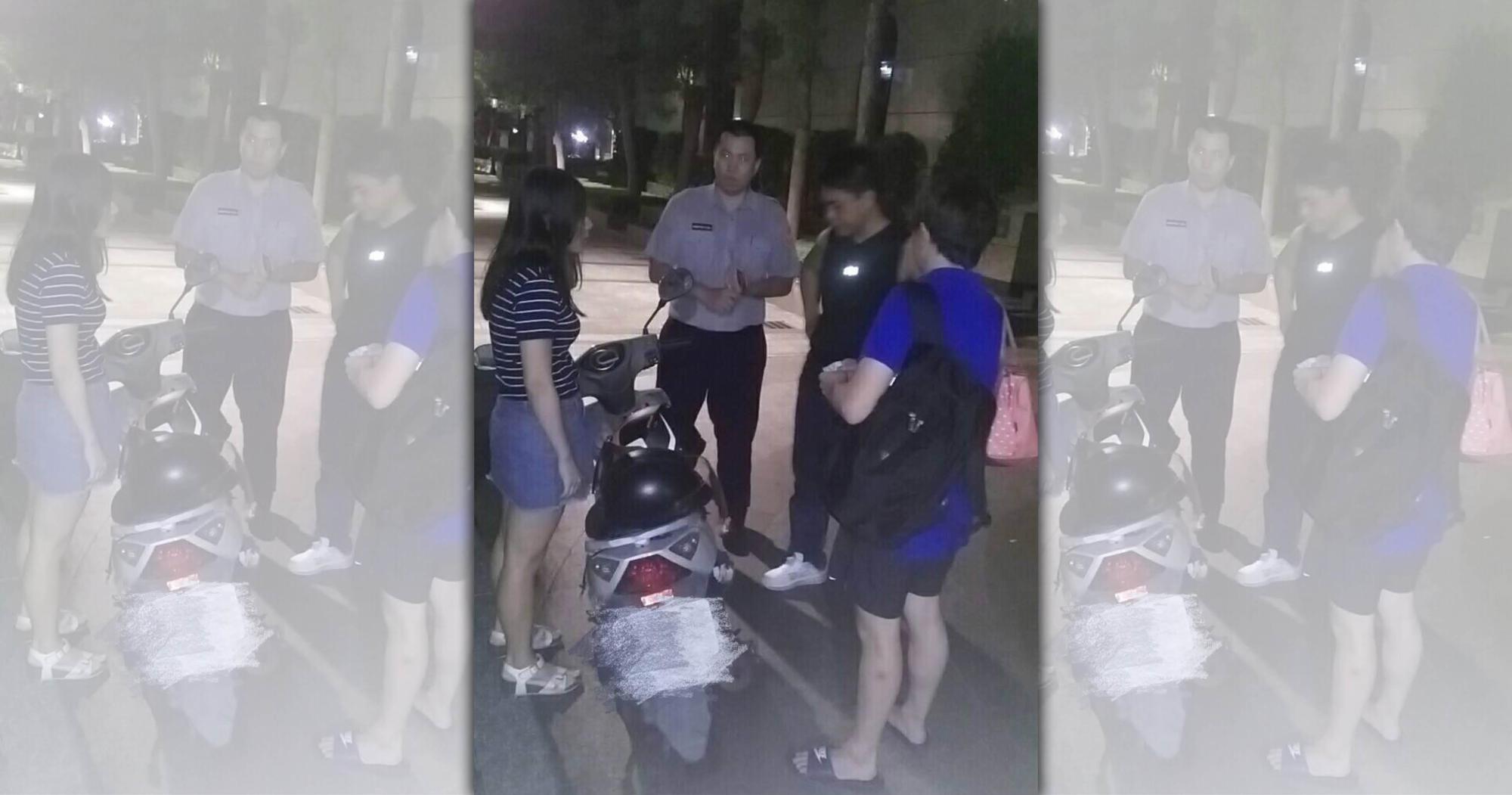 心生貪念的研究生情侶，在店家堅持提告下被函送法辦。（警方提供）