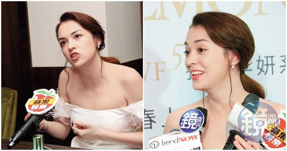 細看張榕容抬頭時的紋路，不知道對不對得起邀她代言抗皺的品牌；而這些細紋，又抑或僅是張榕容與品牌之間故意安排的逆向操作。