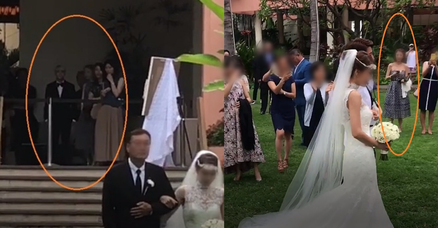 讀者提供姜成勳與親密好友Mr.朴五月份在夏威夷一同出席友人婚禮的照片。（讀者提供）