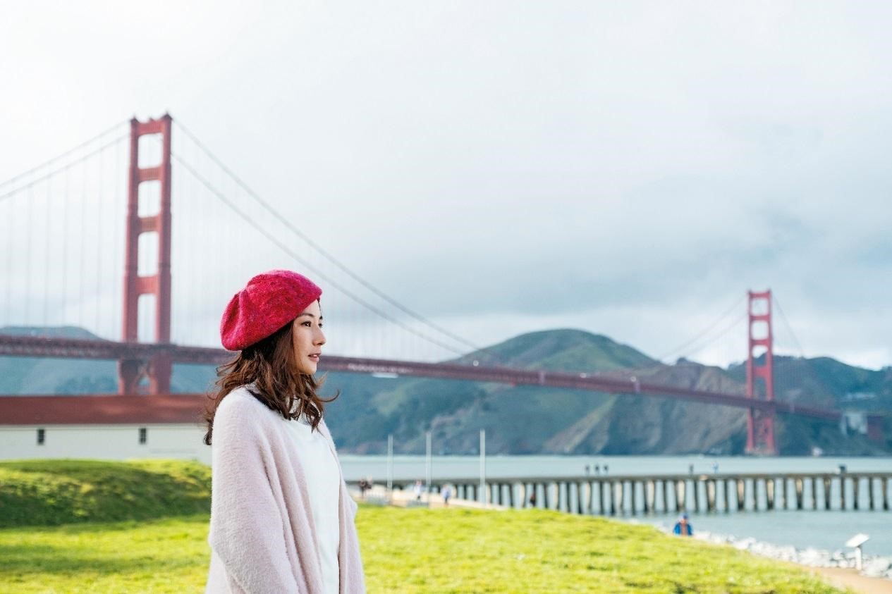 陳怡蓉在《雙城故事》劇中遠赴舊金山尋夢，展開人生首次冒險。（青睞提供）