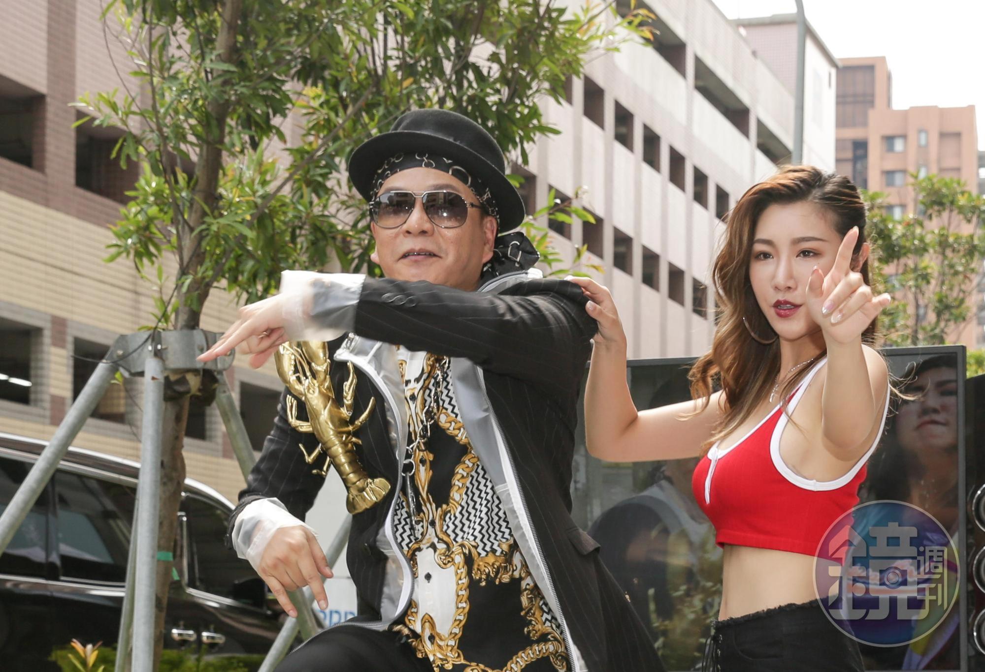 沈玉琳今天發行第二首個人單曲,揚言如果MV點擊率破千萬,就要去跳基隆港。