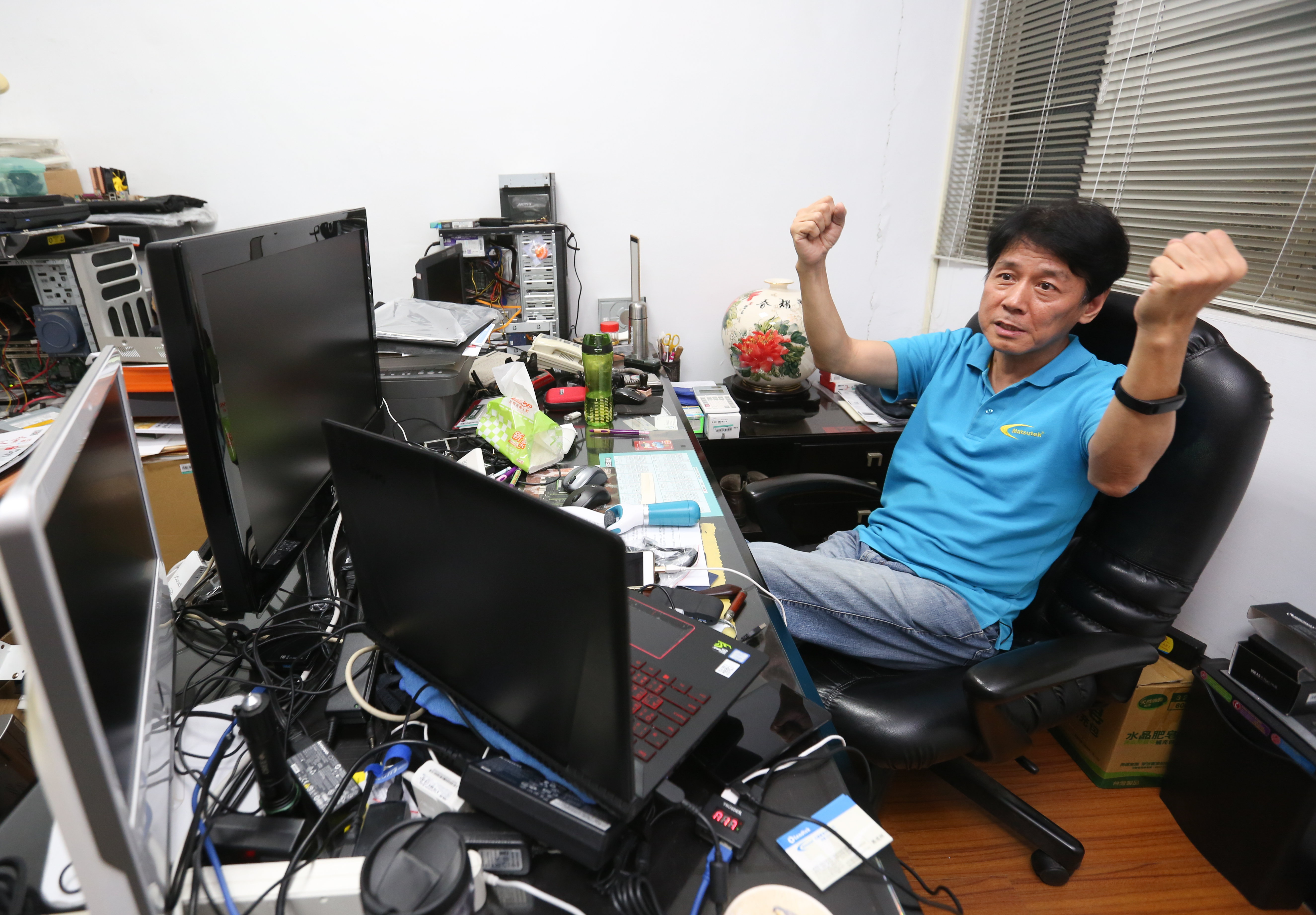 喜歡發想新點子，生活中的不便都成為他的靈感來源。
