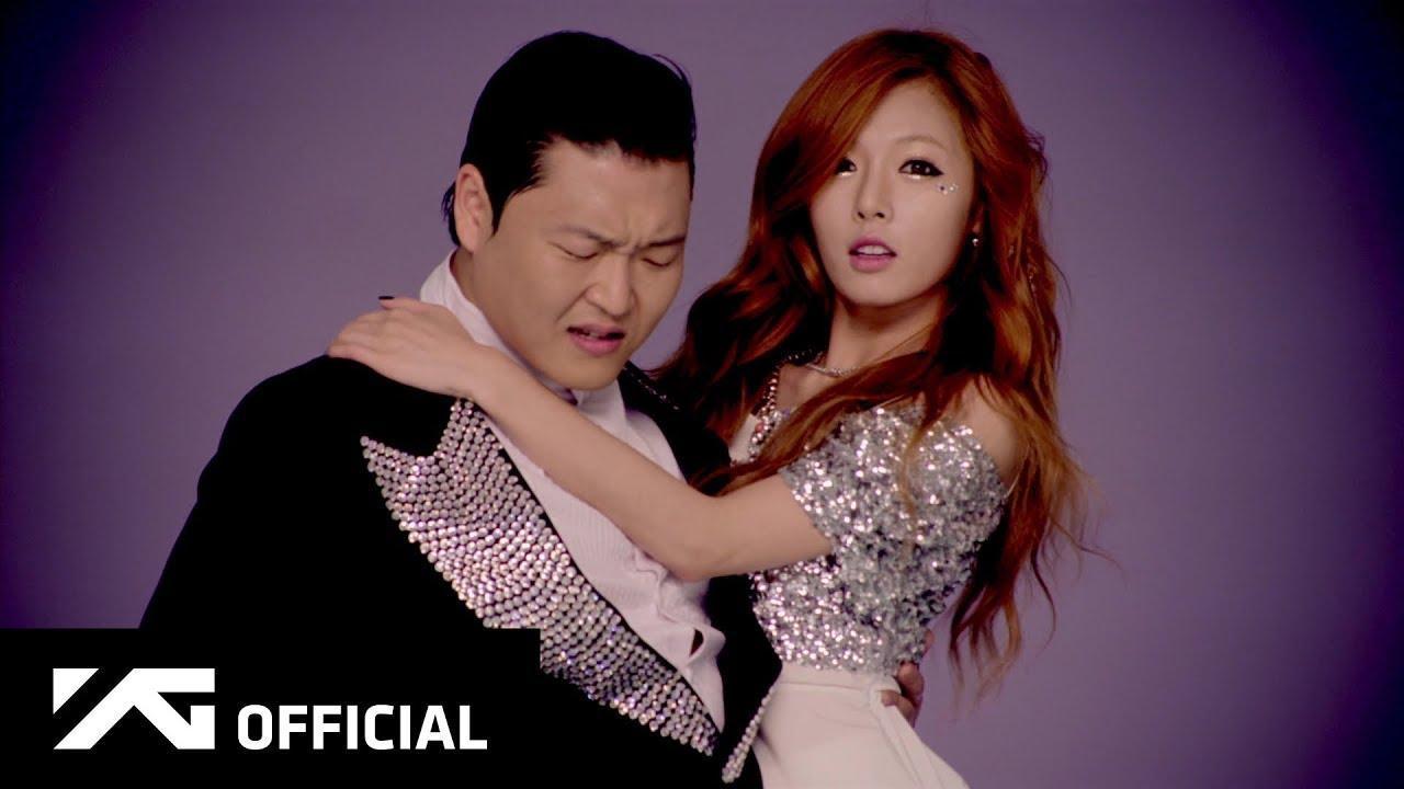 泫雅出演Psy〈江南Style〉MV備受注目。（網路圖片）