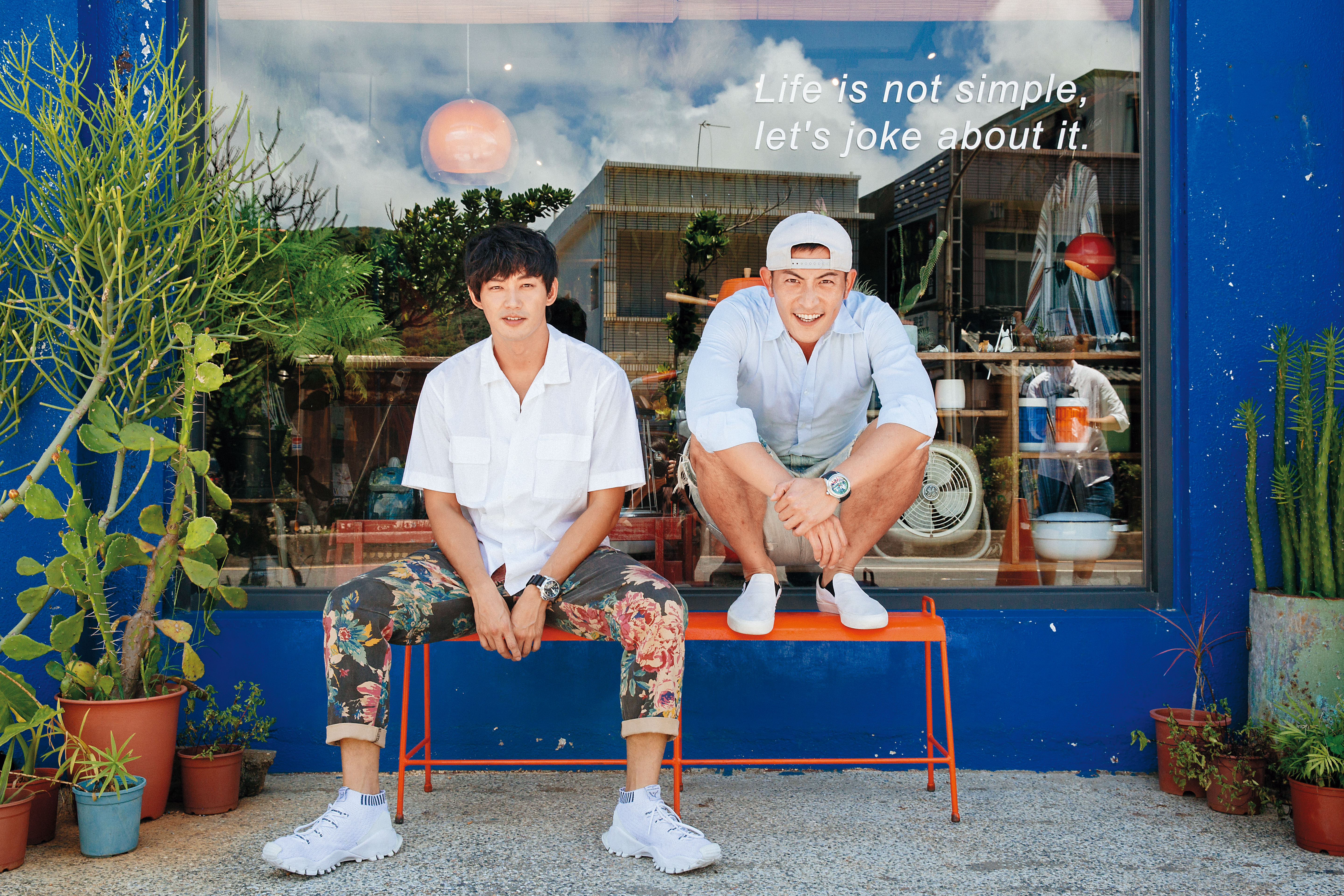 趙駿亞（右）經常約威廉去個性小店，也常交流運動或環保話題。