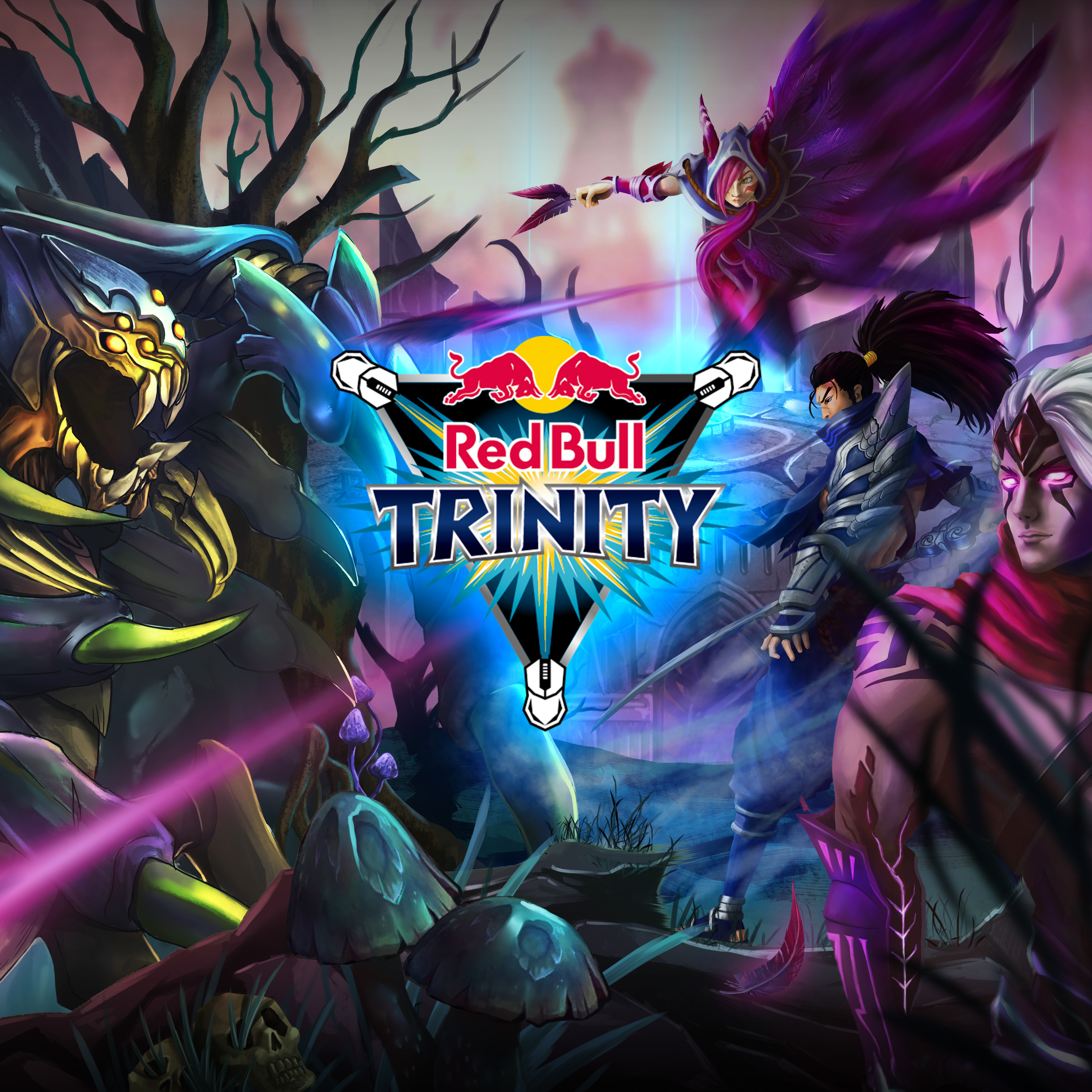 第二屆Red Bull Trinity英雄聯盟3v3對抗賽即日起開放報名，台灣玩家將有機會與港澳、韓國高手將一決高下。（Red Bull提供）