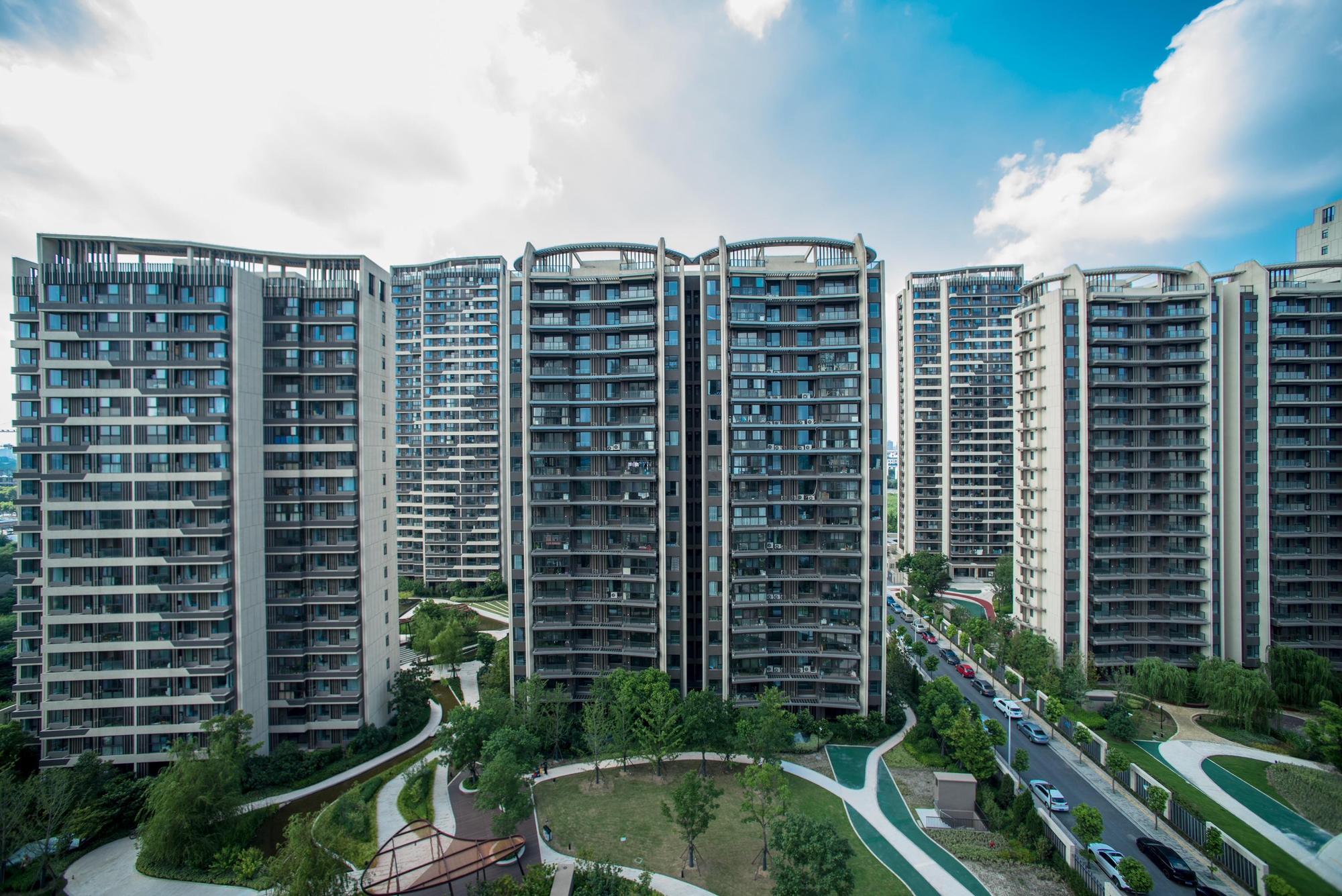 2012年信義還在上海購地，以造鎮規模打造信義嘉庭住宅案。（信義房屋提供）