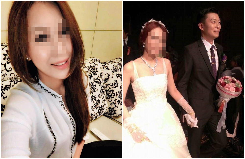 王盈凱的臉書封面，放著他與妻子手牽手在婚禮走紅毯的合照。（翻攝王盈凱、王盈凱妻子臉書）