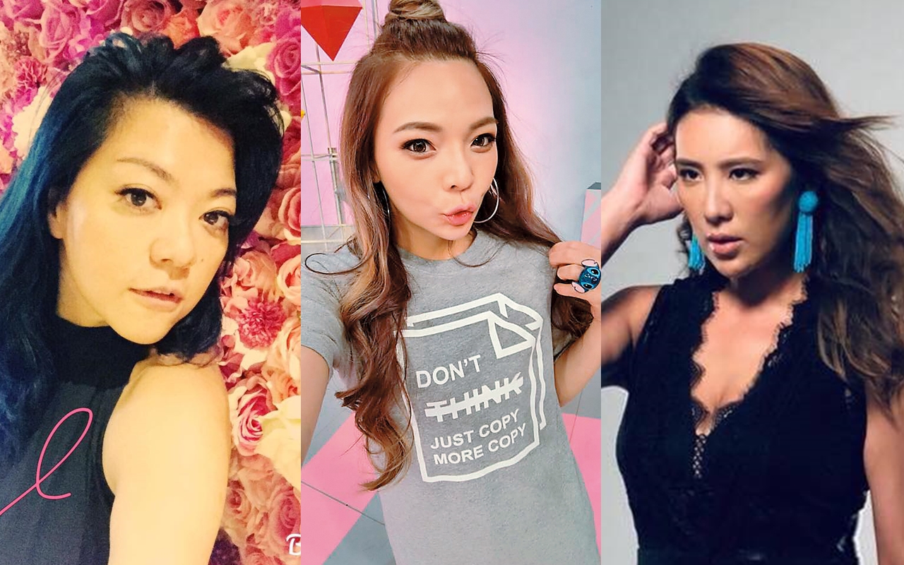 杜詩梅（左）最胖的時候曾到85公斤；小甜甜（中）曾用不當方式減肥，如今健康瘦身；胡瓜女兒胡盈禎（右）（小禎）8個月瘋狂瘦了40公斤。（翻攝自臉書）