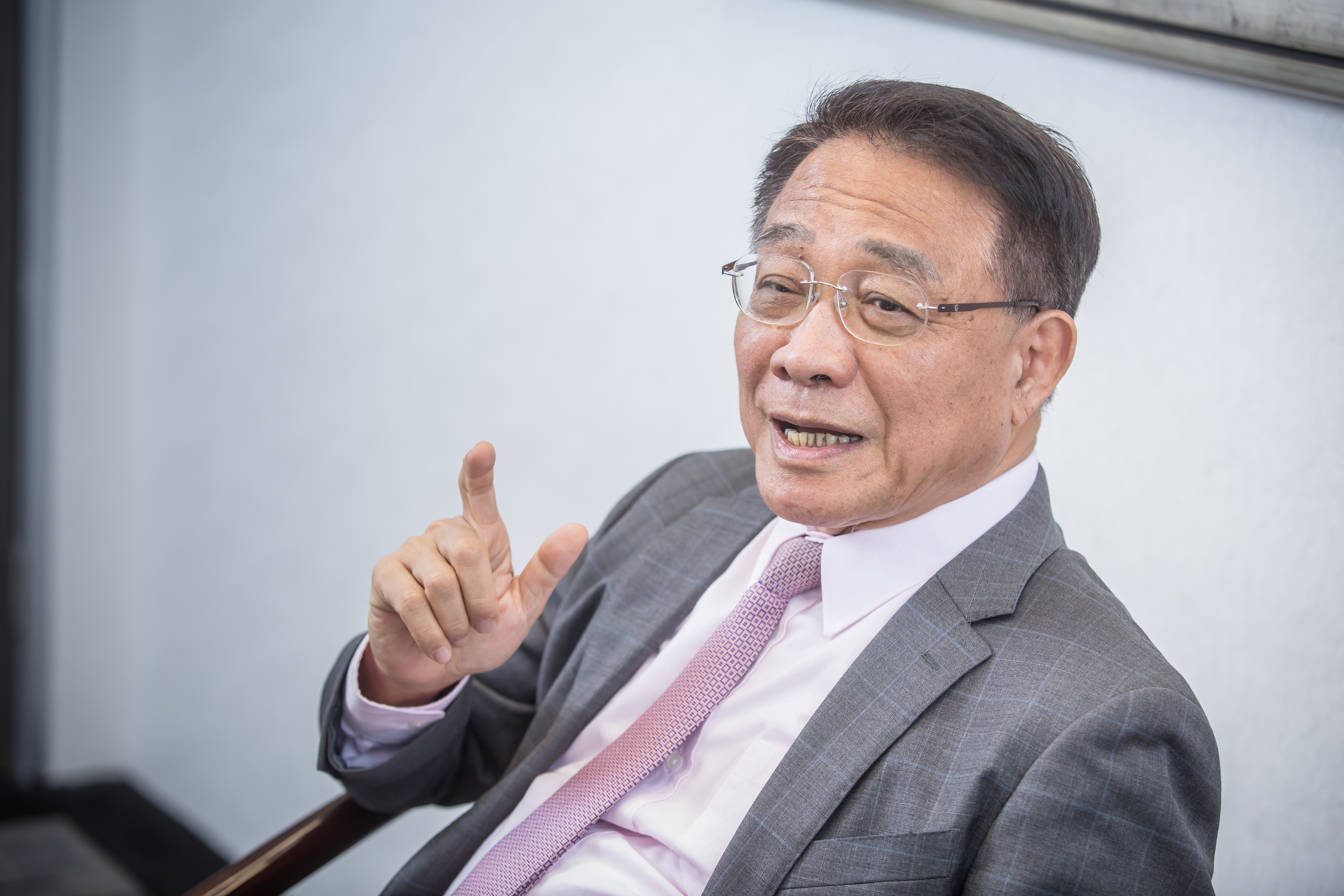 長年出差的楊克誠，難得在台北辦公室受訪。