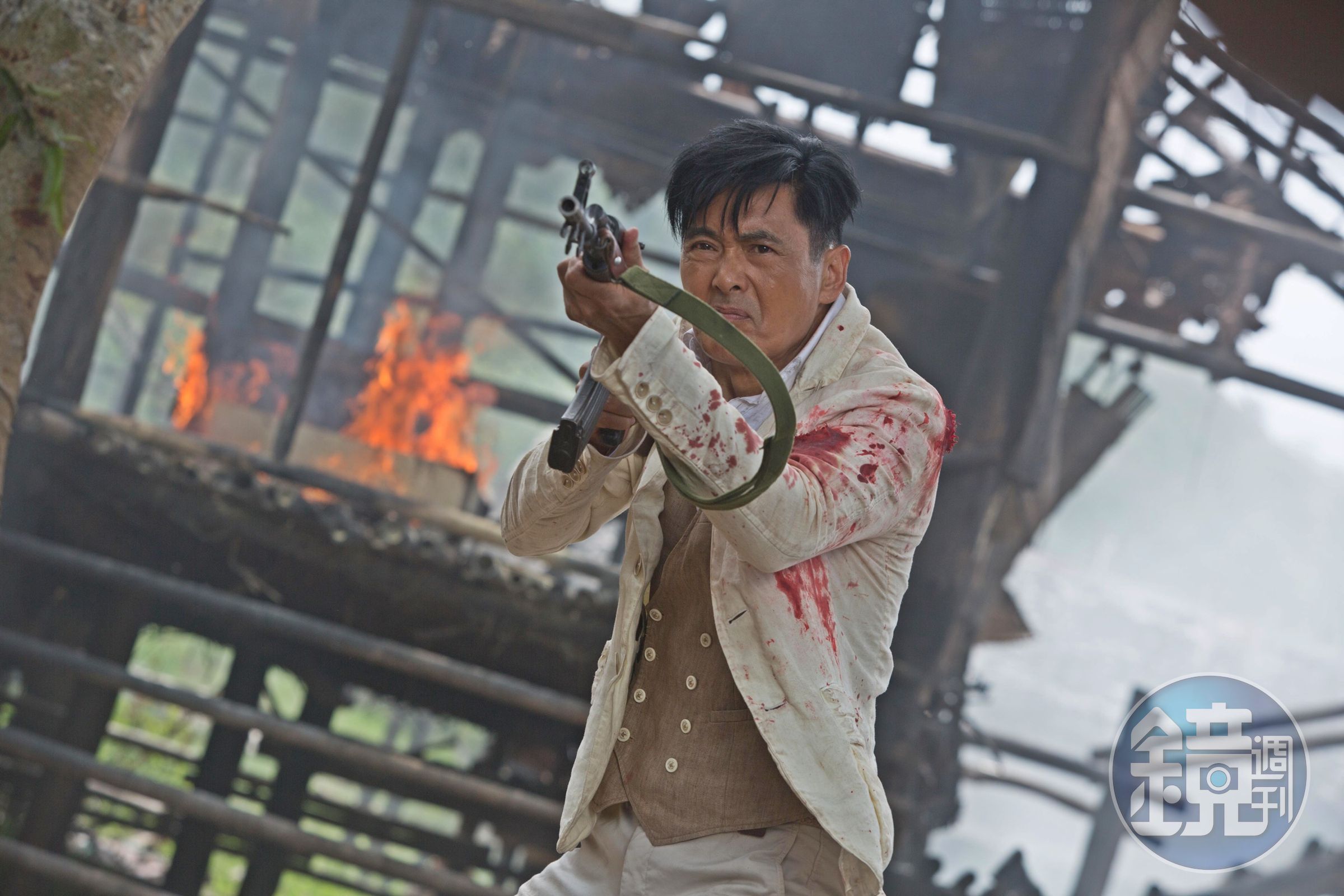 周潤發與郭富城近來合作新片《無雙》，在裡頭飾演「畫家」一角。（双喜提供）