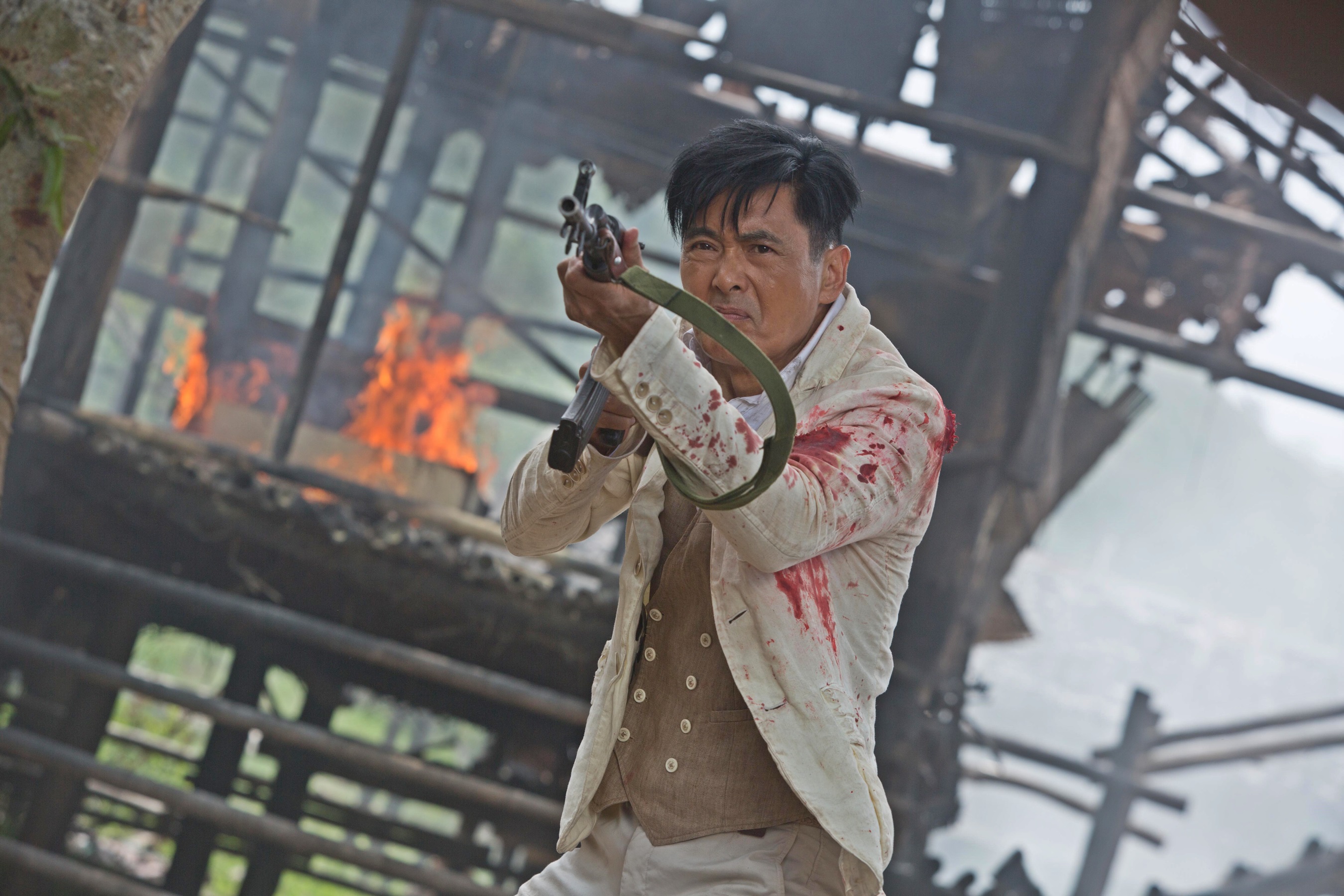 周潤發與郭富城近來合作新片《無雙》，在裡頭飾演「畫家」一角。（双喜提供）