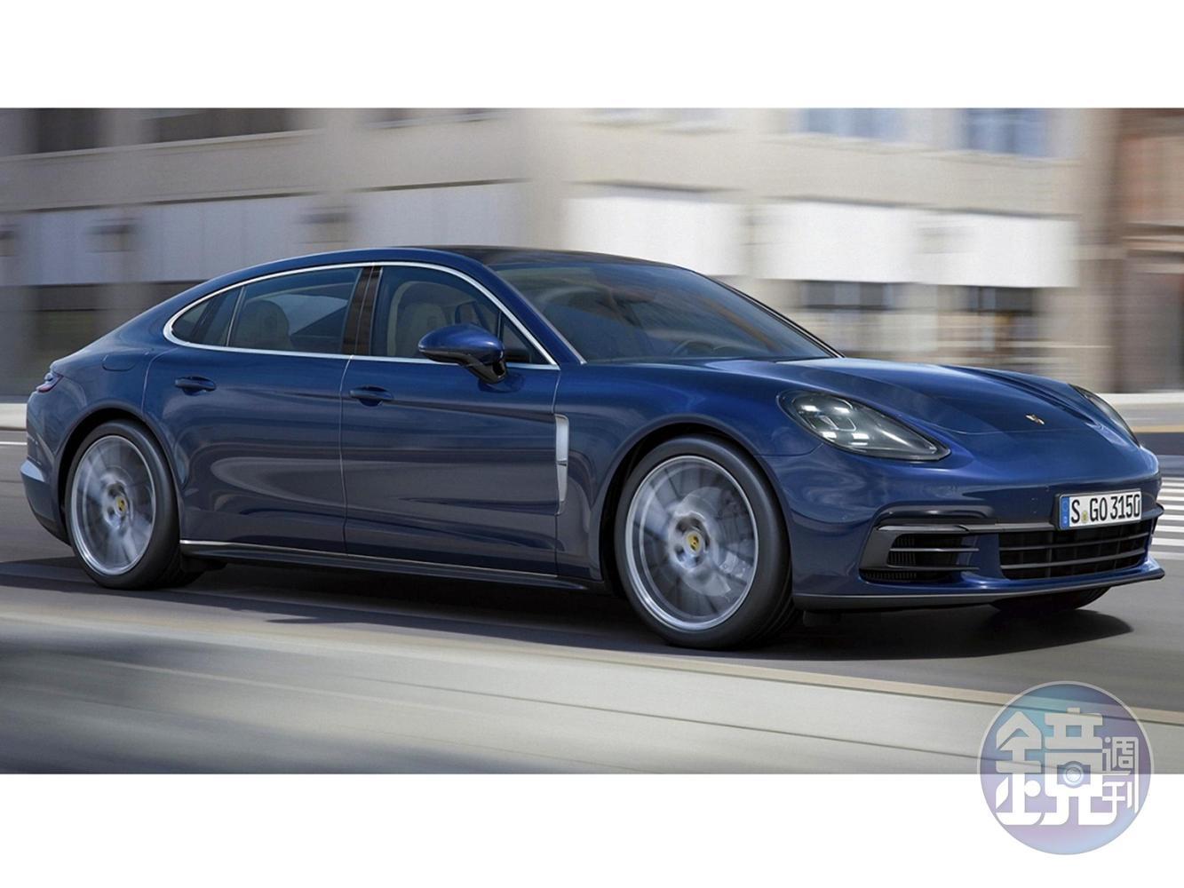 《Panamera 4 S Executive》技術規格→→長寬高：5,199mm×1,937mm×1,428mm；軸　　距：3,100mm；整備重量：1,980kg；引　　擎：3.0 L雙渦輪增壓V6引擎；最大馬力：440hp/5,600~6,600rpm；最大扭力：56.1kgm/1,750~5,500rpm；驅動方式：四輪驅動；標配售價：808萬元