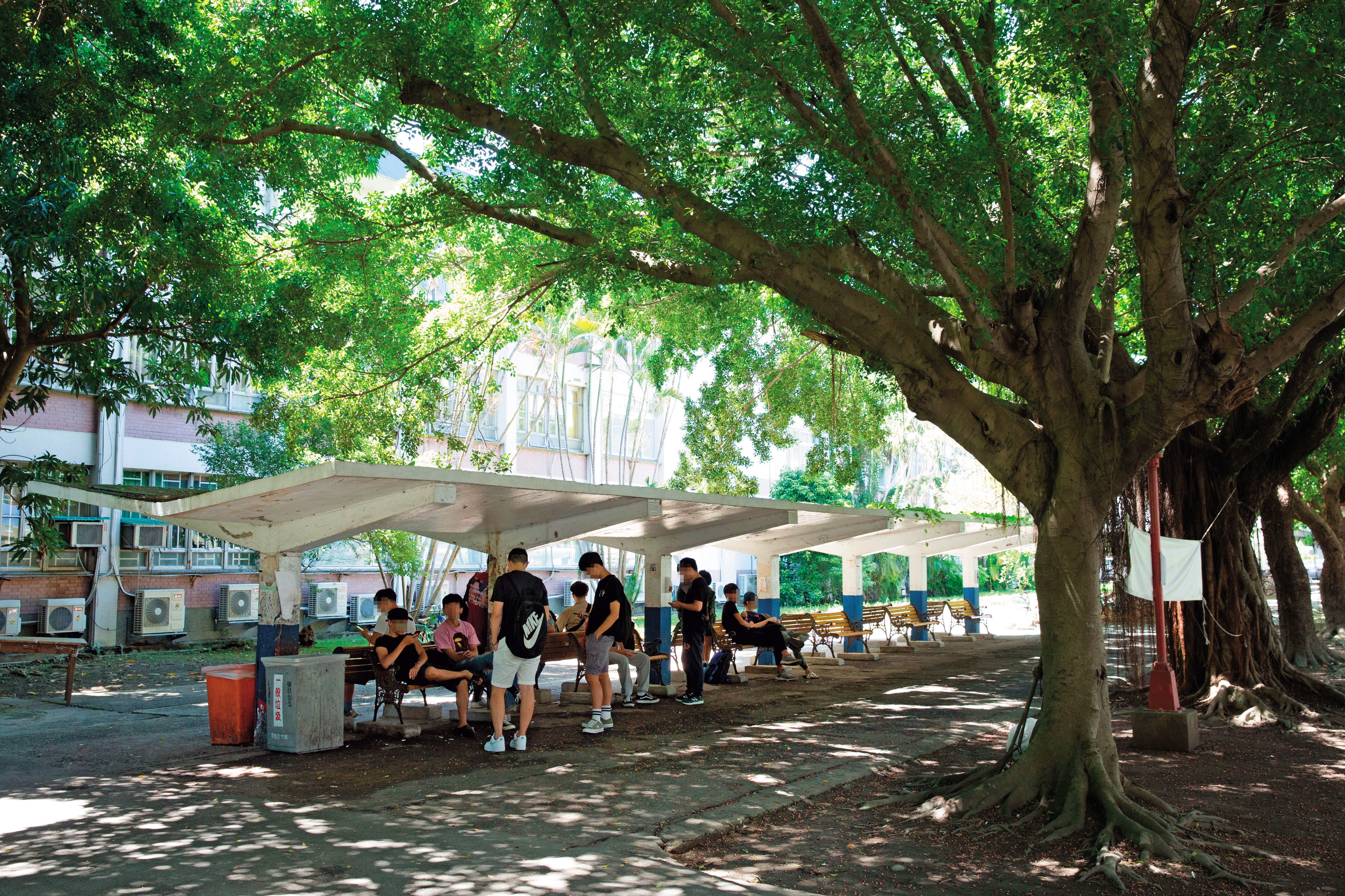 簡銘宏與羅宜同為輔大學生，這對學長學弟卻選在校園內的涼亭交易毒品。