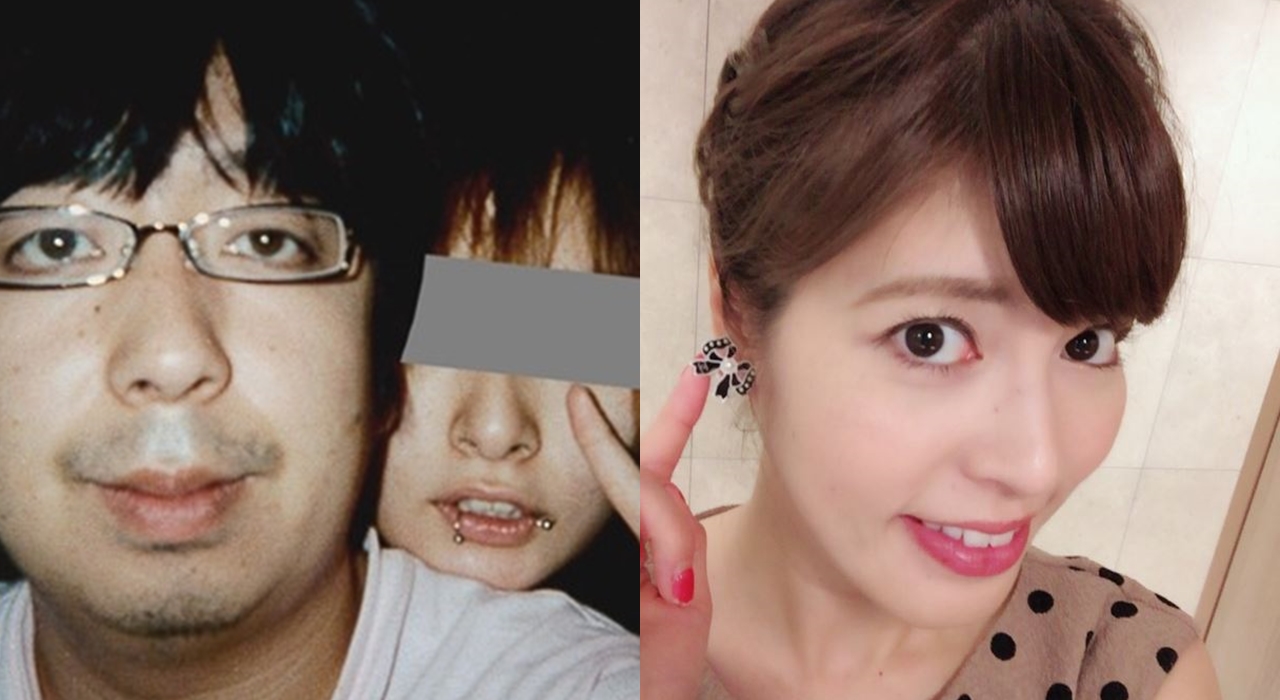 日村勇紀（左）16年前曾與16歲未成年少女（中）酒後發生性關係，與老婆（右）婚姻陷危機。（翻攝自《FRIDAY》雜誌、神田愛花twitter）