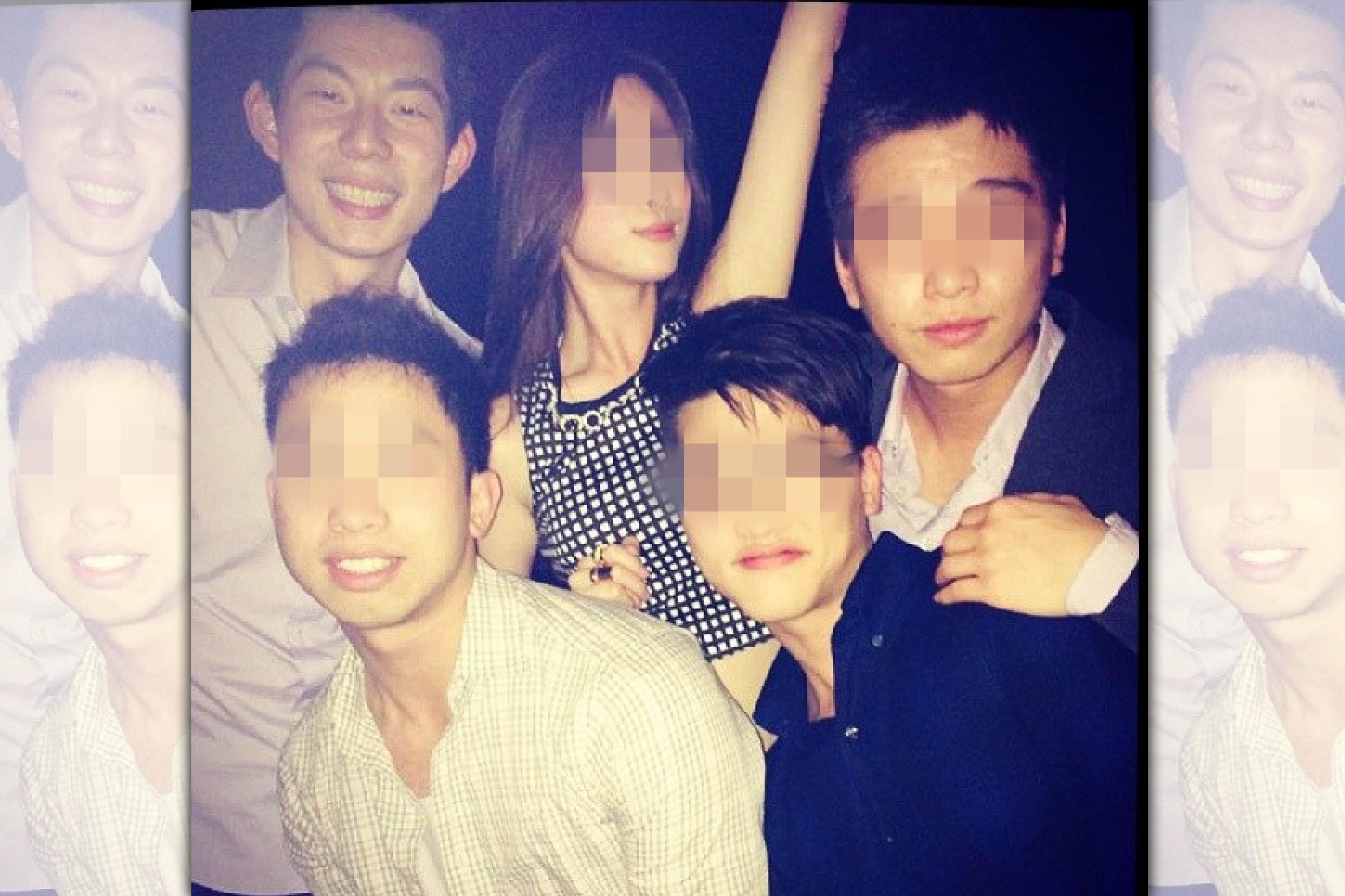 蔡承道（後排左1）去年跳槽去騰訊工作，為接手台灣大暖身。（翻攝自IG）