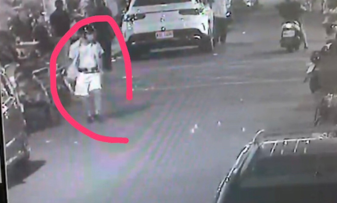 開槍凶嫌的逃竄路線遭路口監視器錄下。