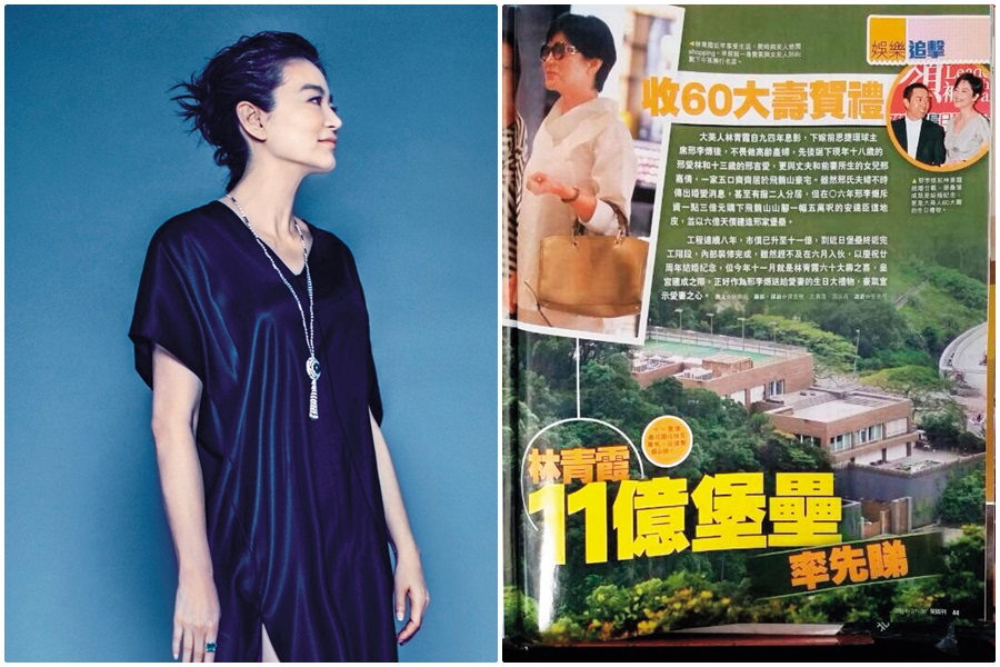 2006年林青霞婚變的版本是由一名女作家的微博爆出，女作家爆邢李㷧因為林青霞生不出兒子，跟外面的上海小三生了兒子。（左圖《ELLE》提供，右圖東方IC）